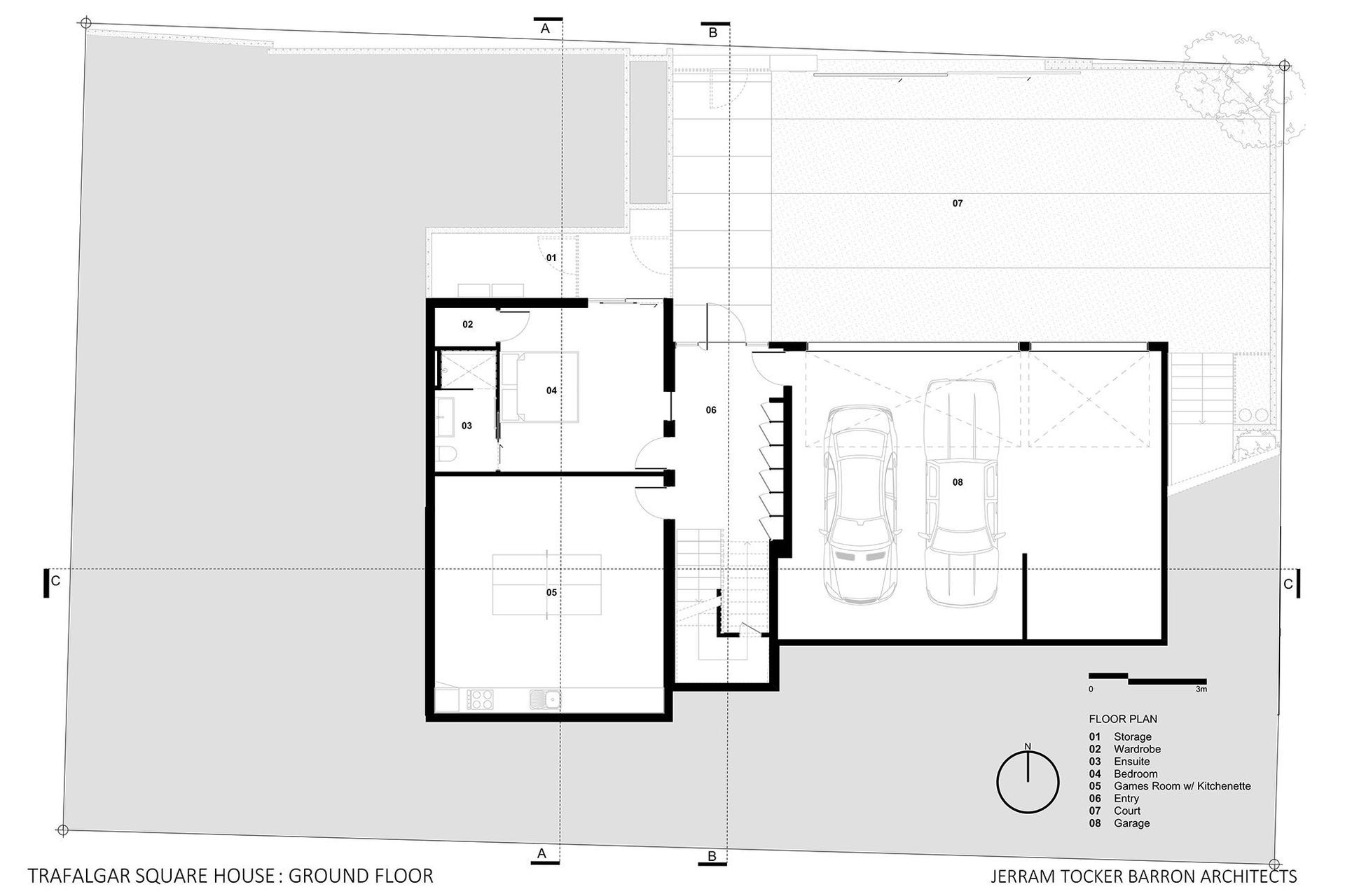 Ground-floor plan by Jerram Tocker Barron Architects.