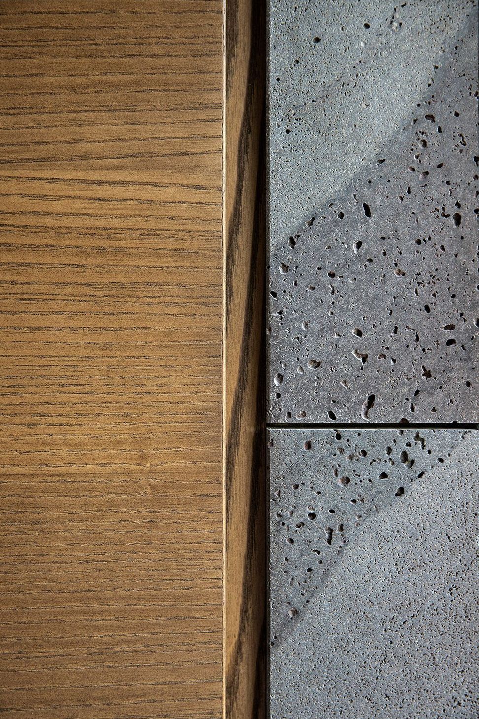 Detailing of the cabinetry and stone, which is matched up whereever possible.