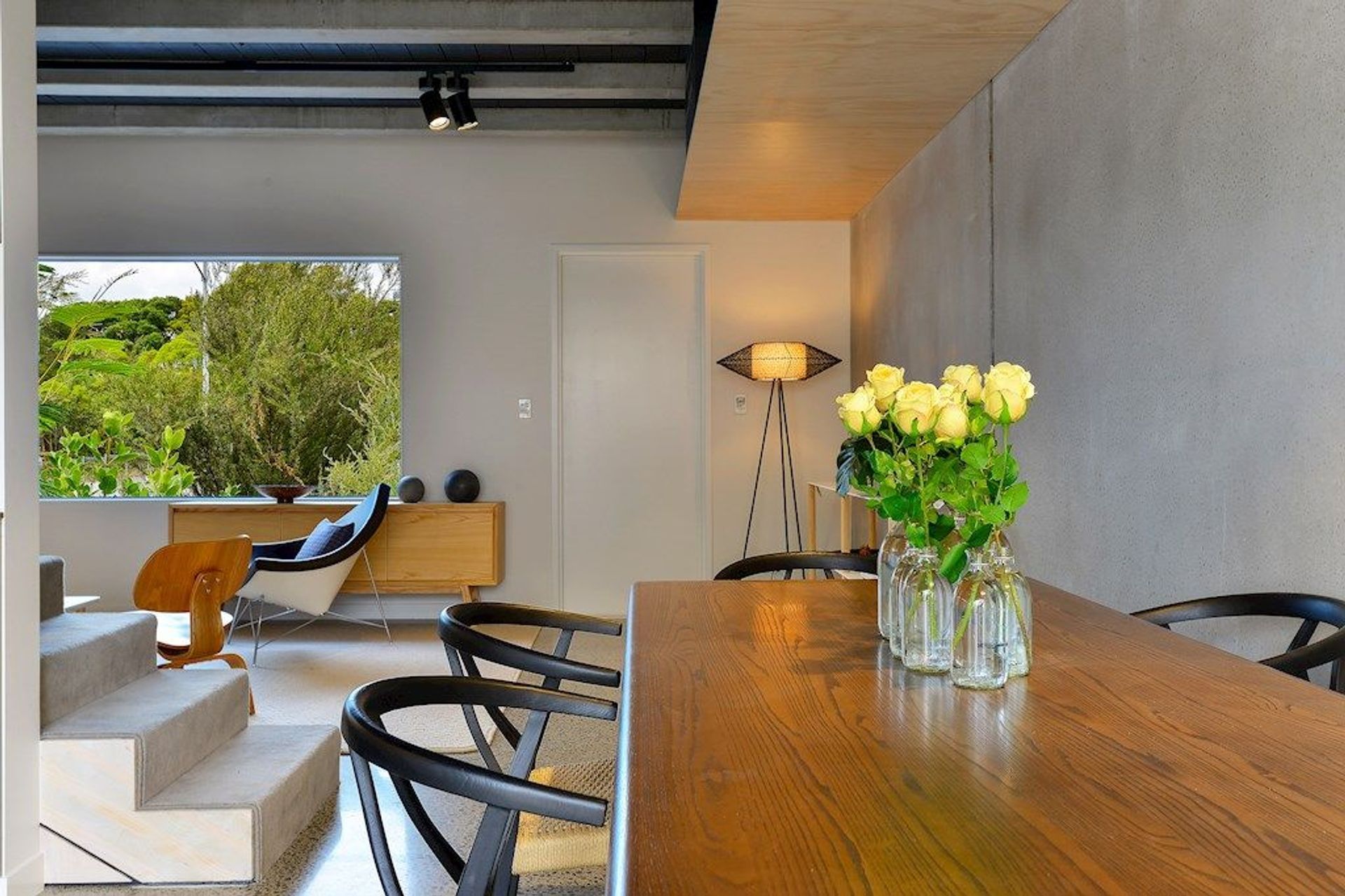 Add value to your space by repeating a theme. Layer with timber. Compliment with black details...