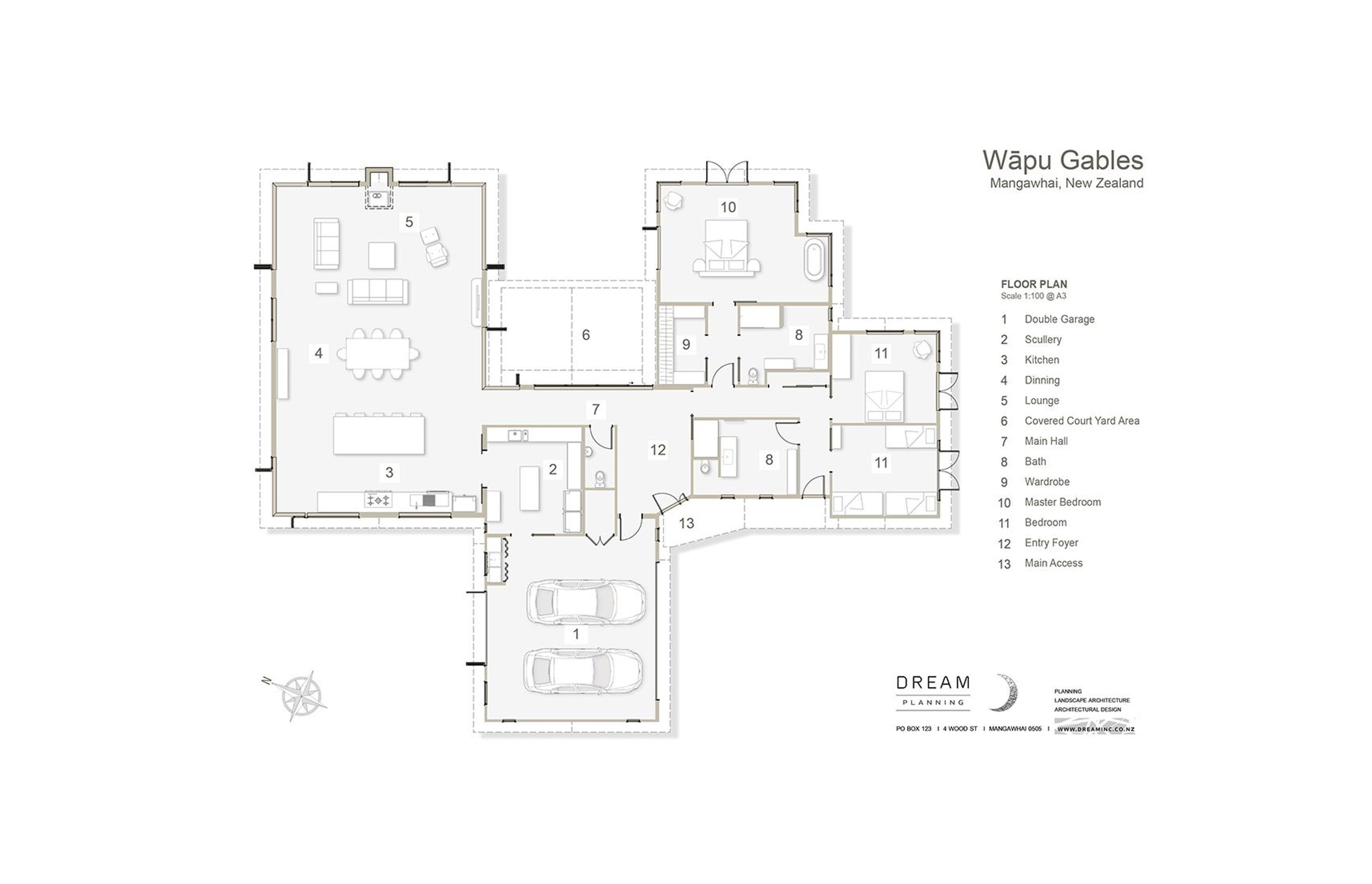 Floor plan by Dream Planning.