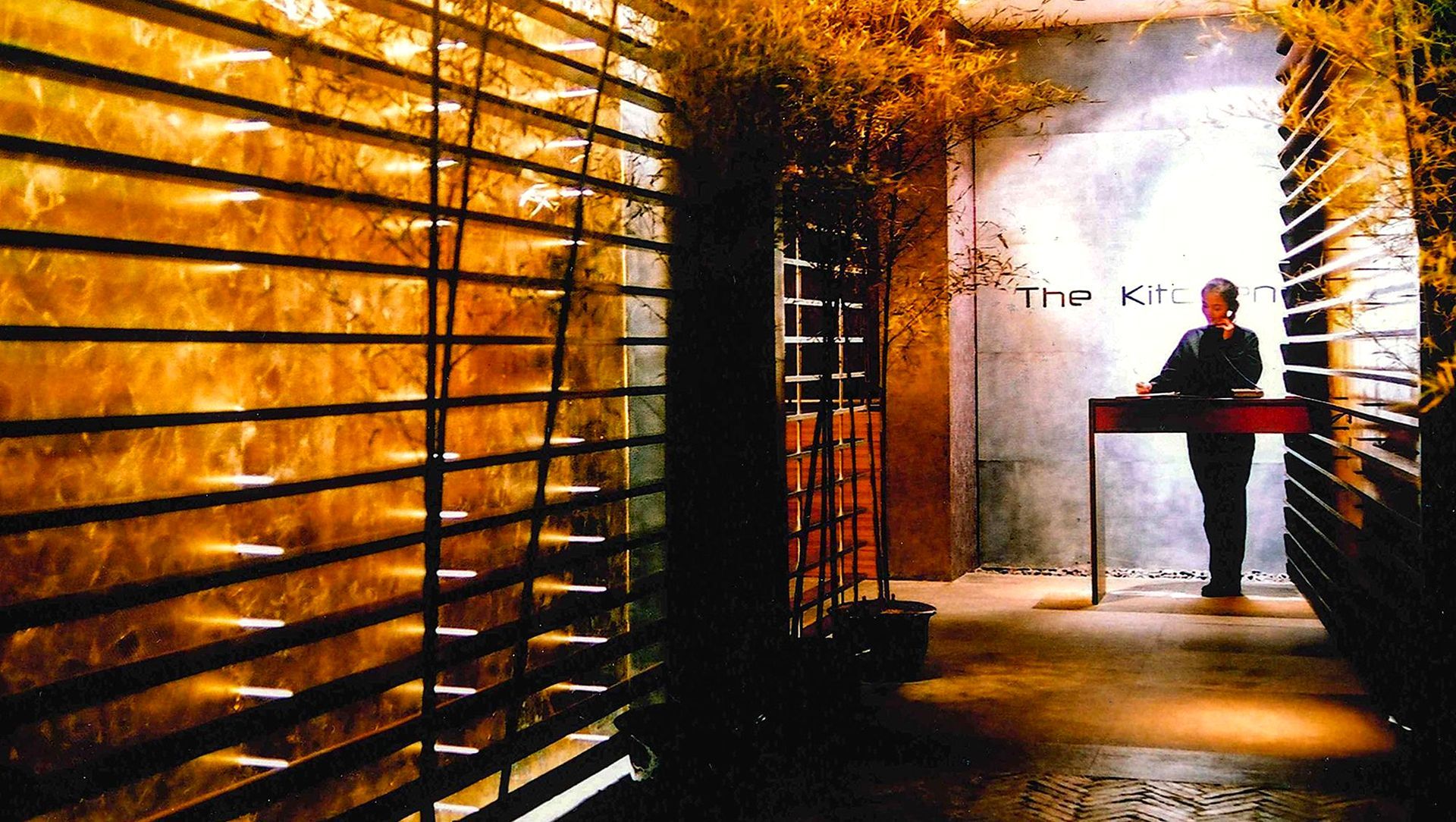 Restaurant Entrance Gold Leaf Dramatic