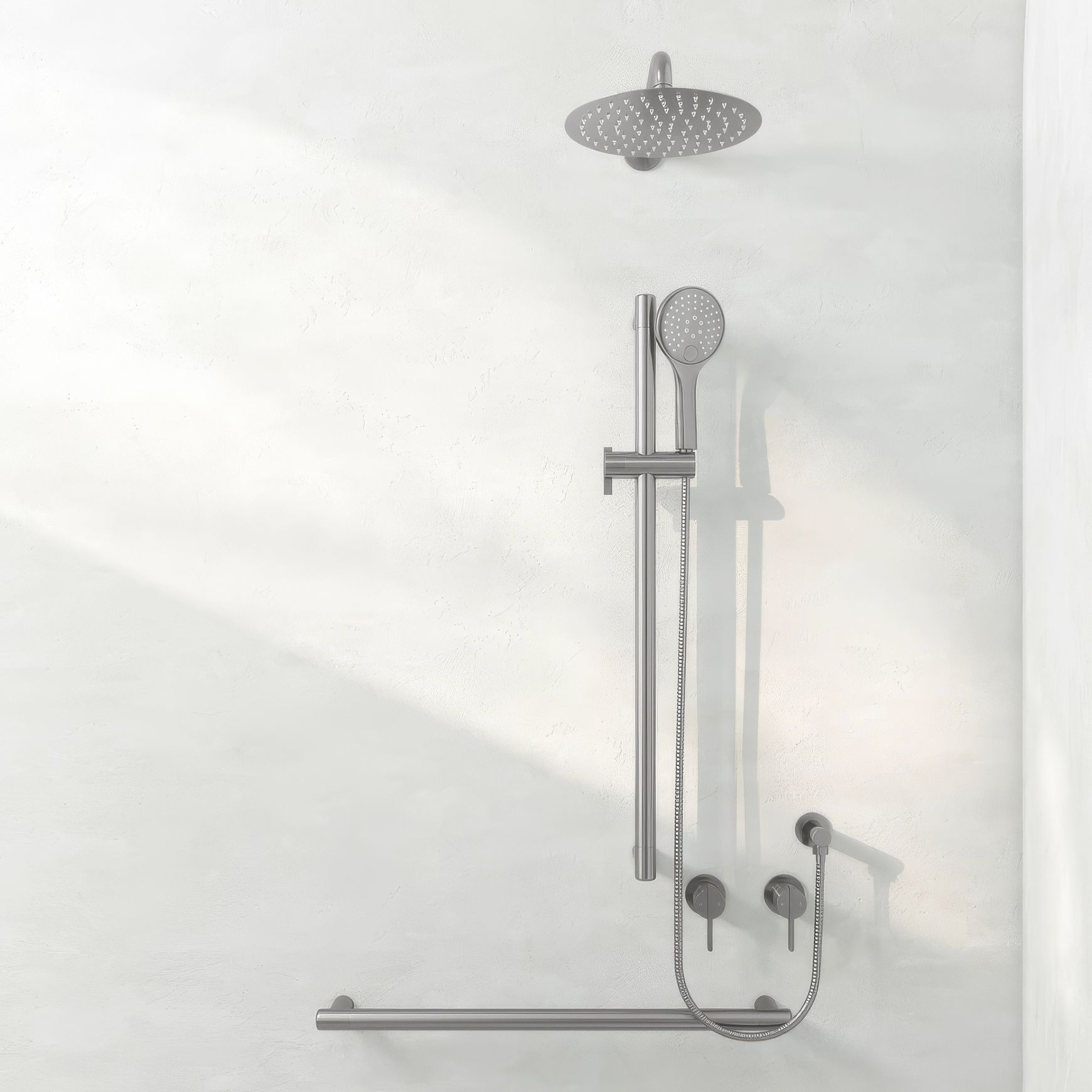 Aliro Accessible 3-Function Hand Shower Set - Brushed Gunmetal