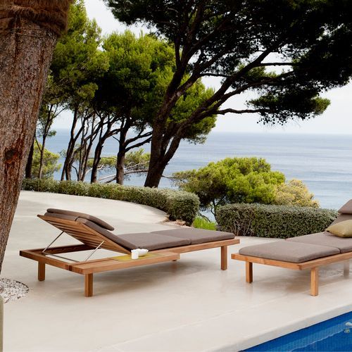 Vis-a-vis Sun Lounger by Tribu