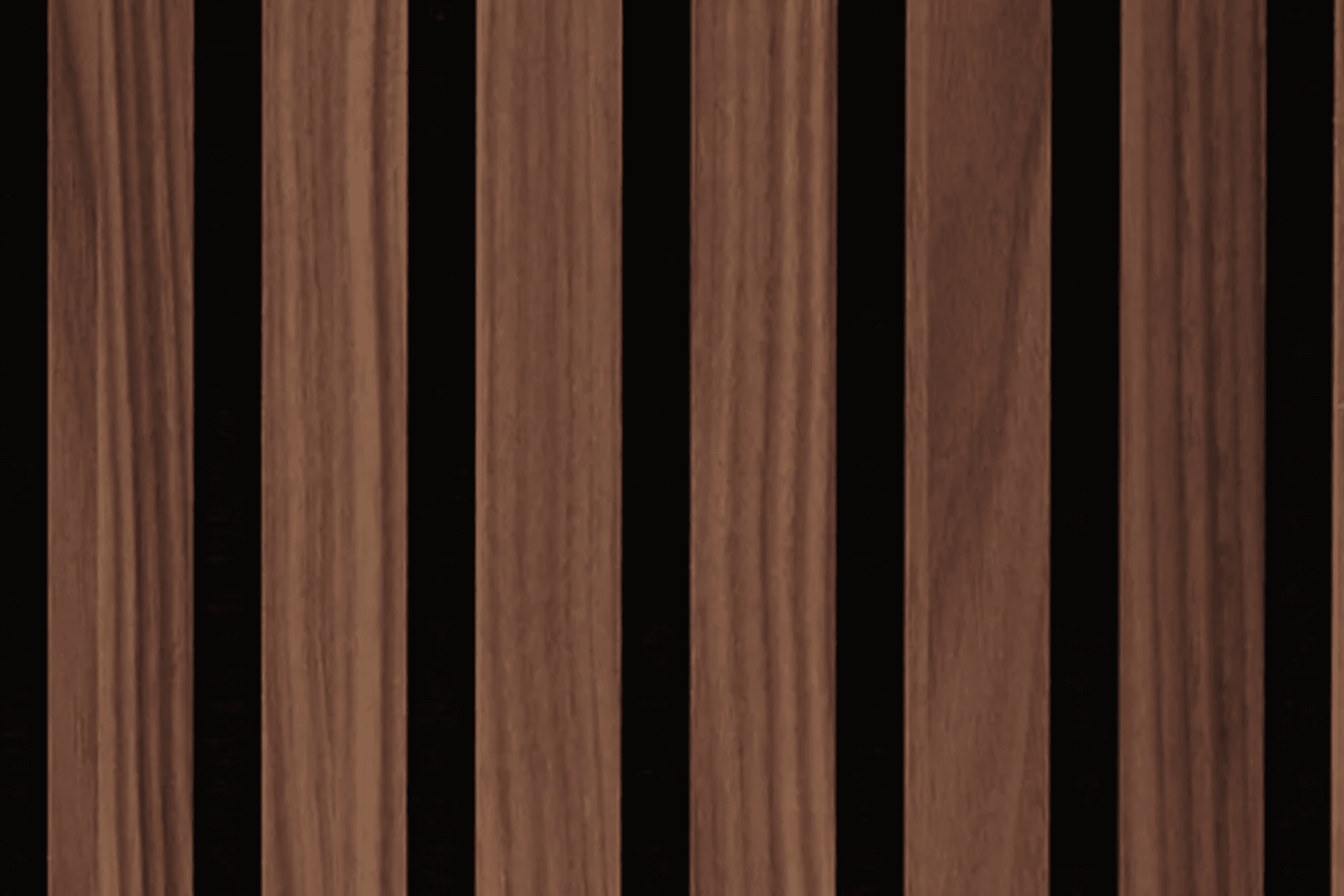 HW22512 | Walnut Acoustic Fluted Panel - 3 Sided