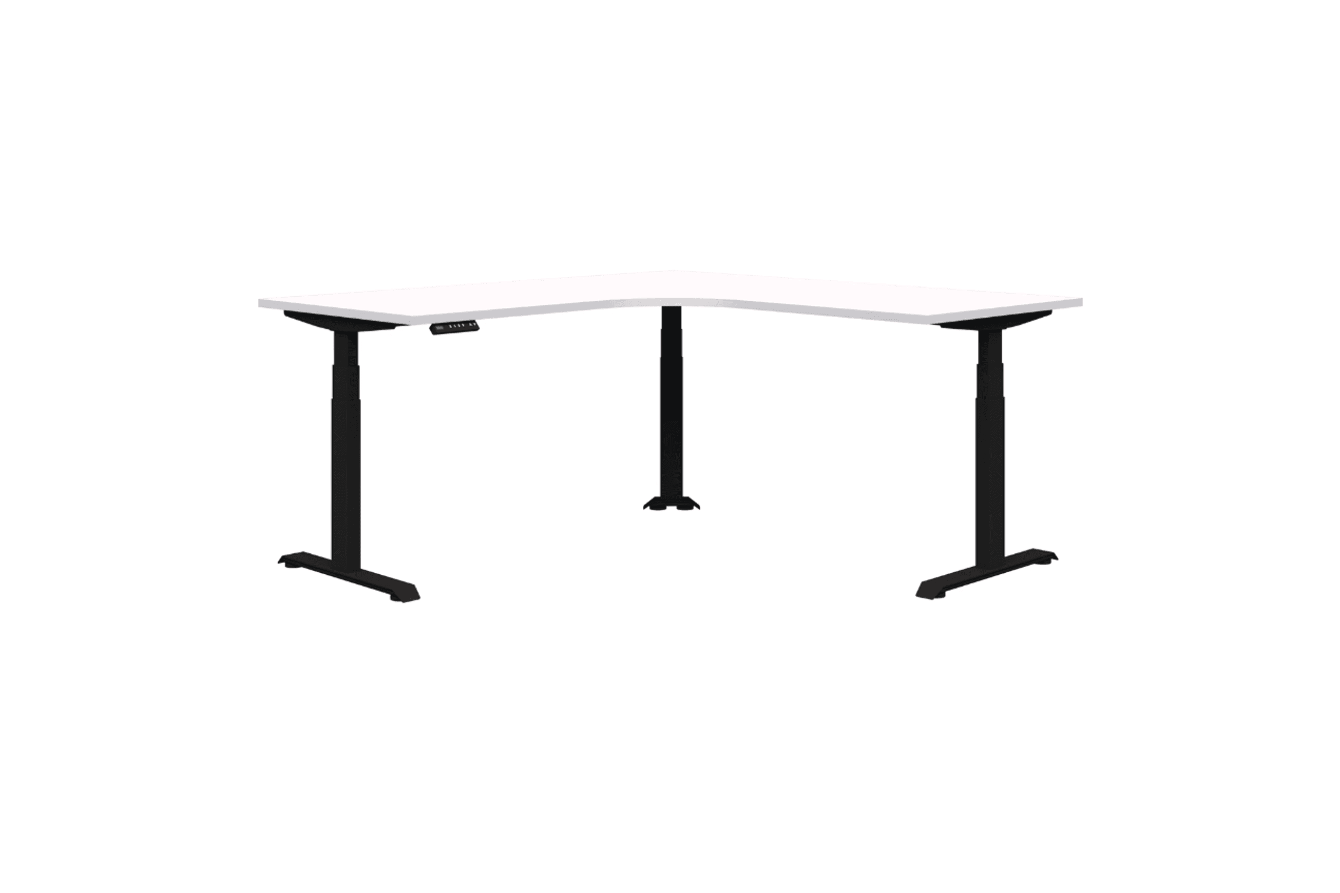 Summit II Electric 90° Corner Workstation Desk