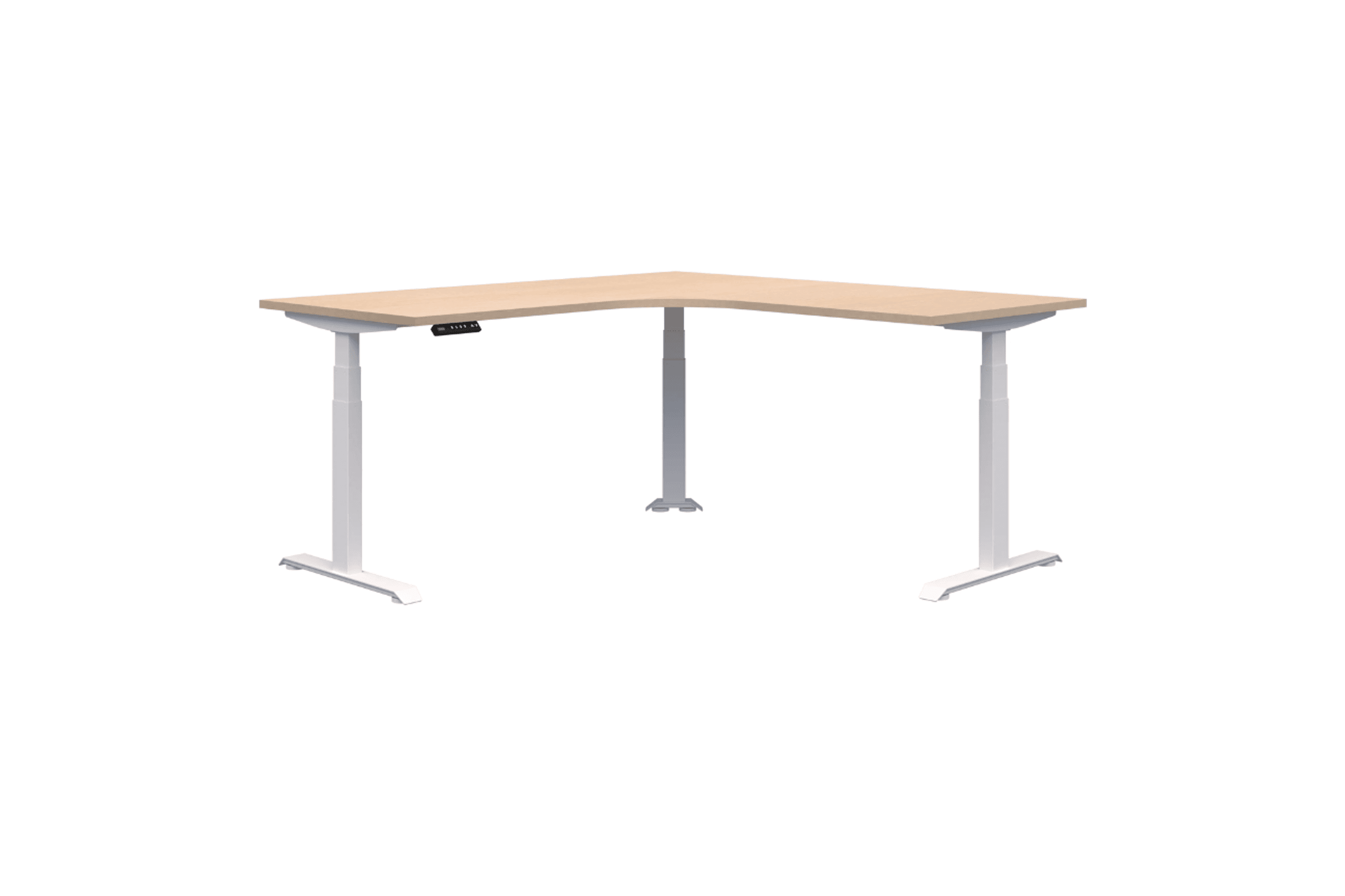 Summit II Electric 90° Corner Workstation Desk