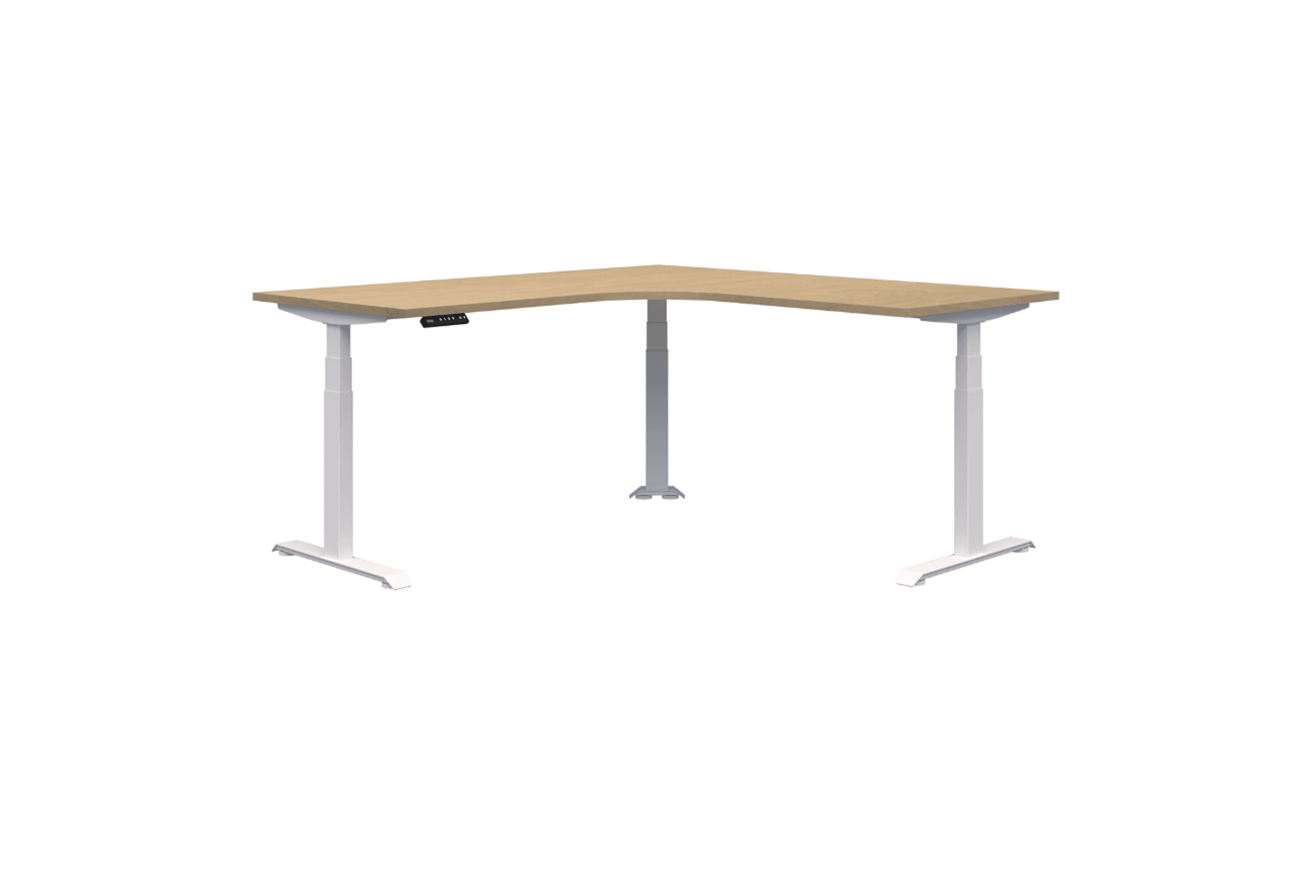 Summit II Electric 90° Corner Workstation Desk