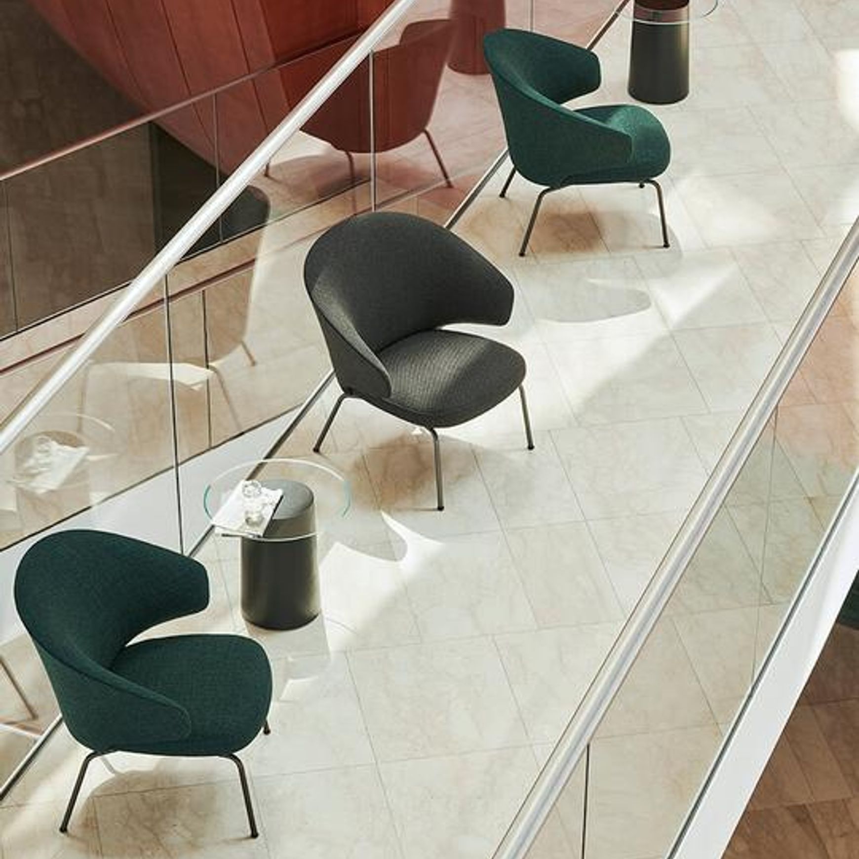 Let Lounge Chair Steel Legs by Fritz Hansen