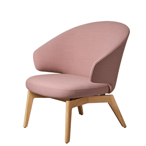 Let Lounge Chair Wooden Legs by Fritz Hansen