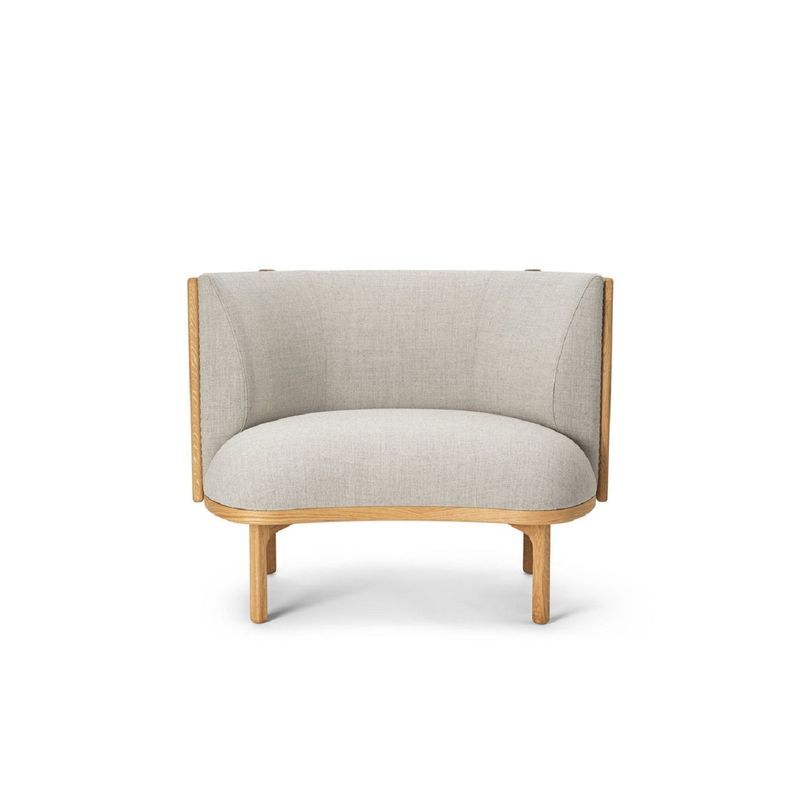 RF1904 Sideways Lounge Chair Oak Base