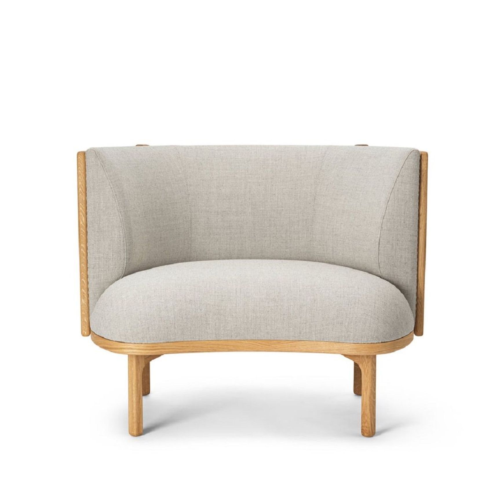 RF1904 Sideways Lounge Chair Oak Base