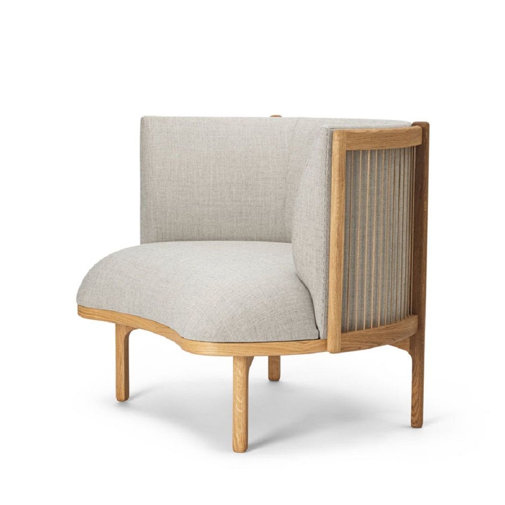RF1904 Sideways Lounge Chair Oak Base