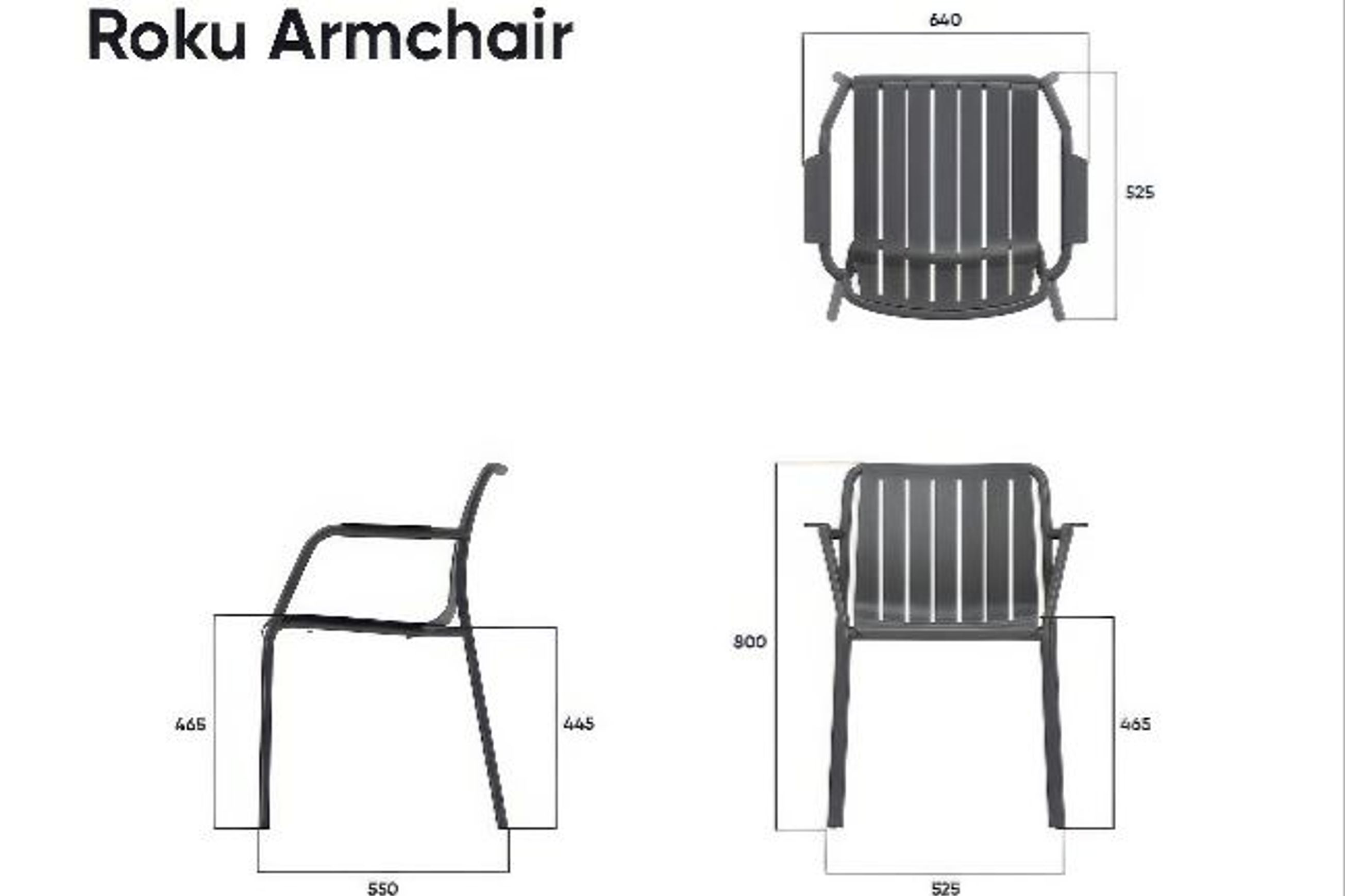 Roku Outdoor Armchair