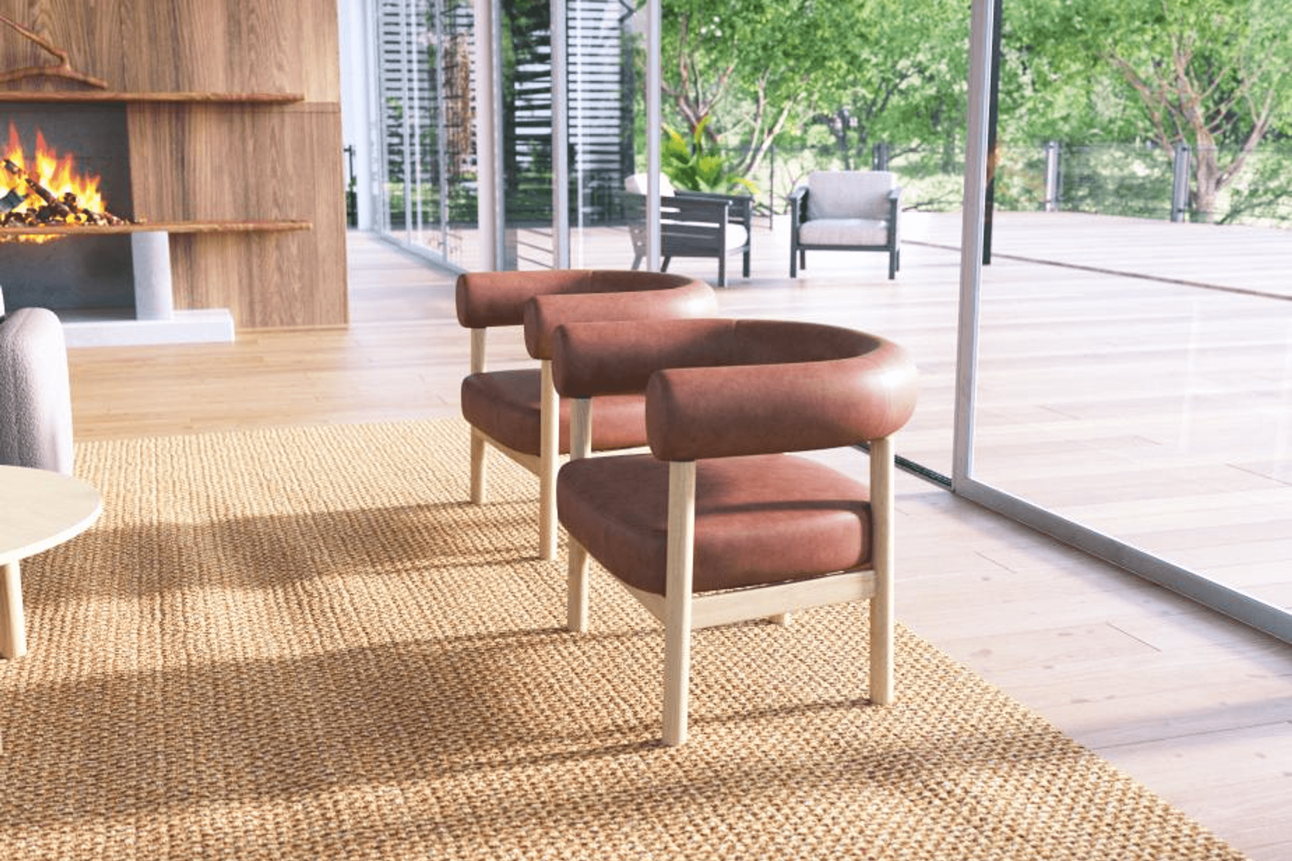 Marlowe Occasional Chair - Natural Oak Legs