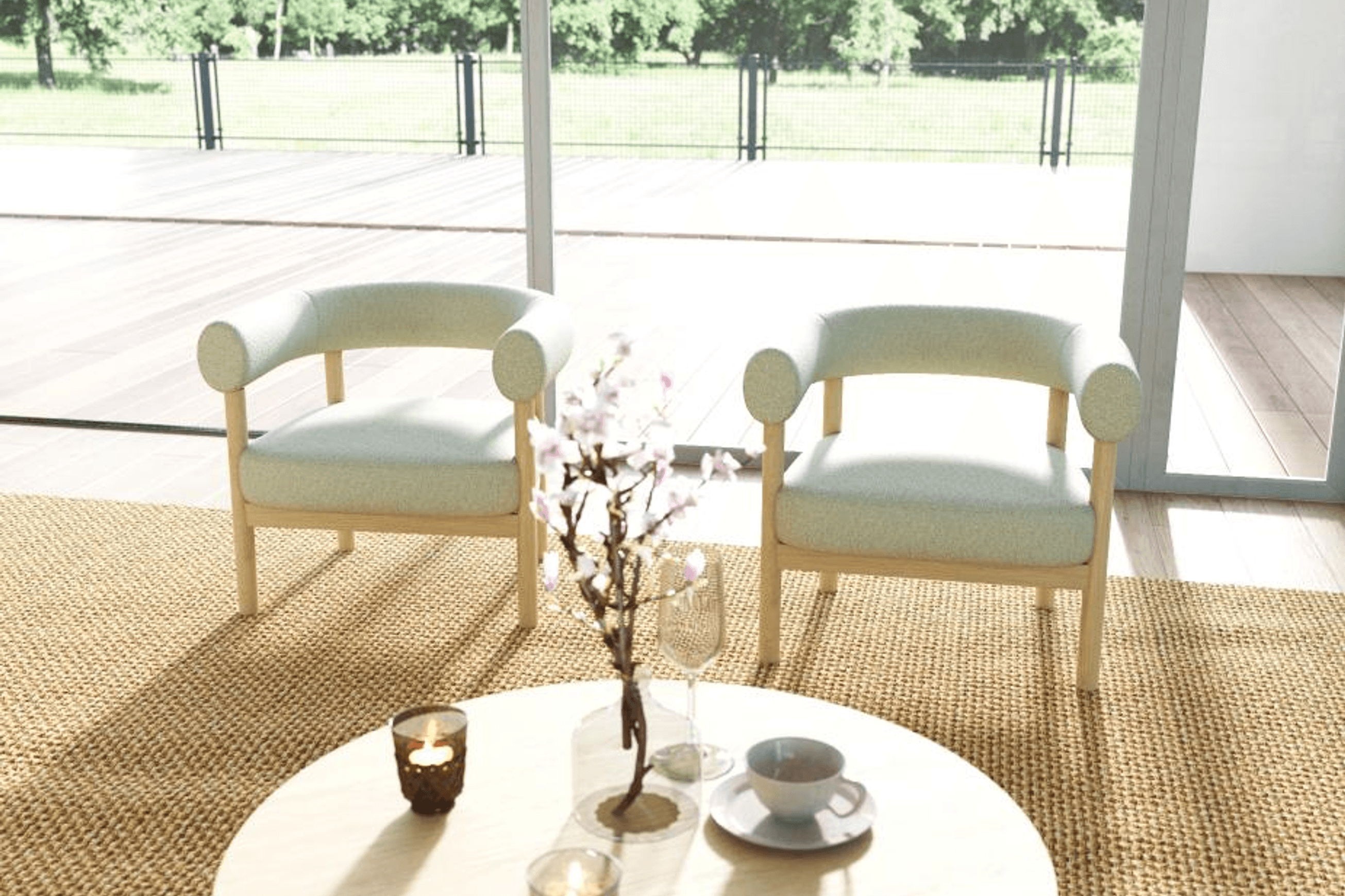 Marlowe Occasional Chair - Natural Oak Legs