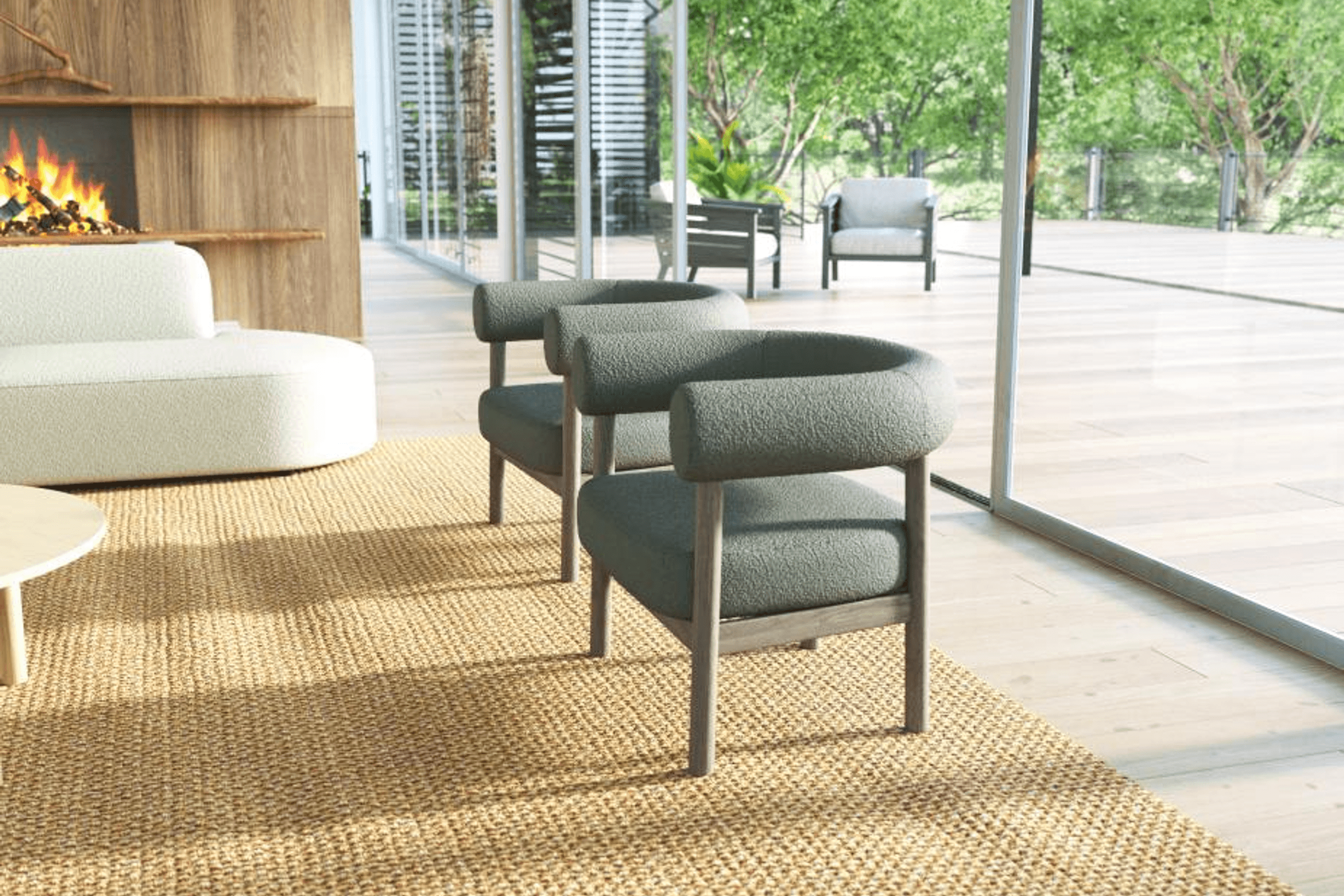 Marlowe Occasional Chair - Smoked Oak Legs