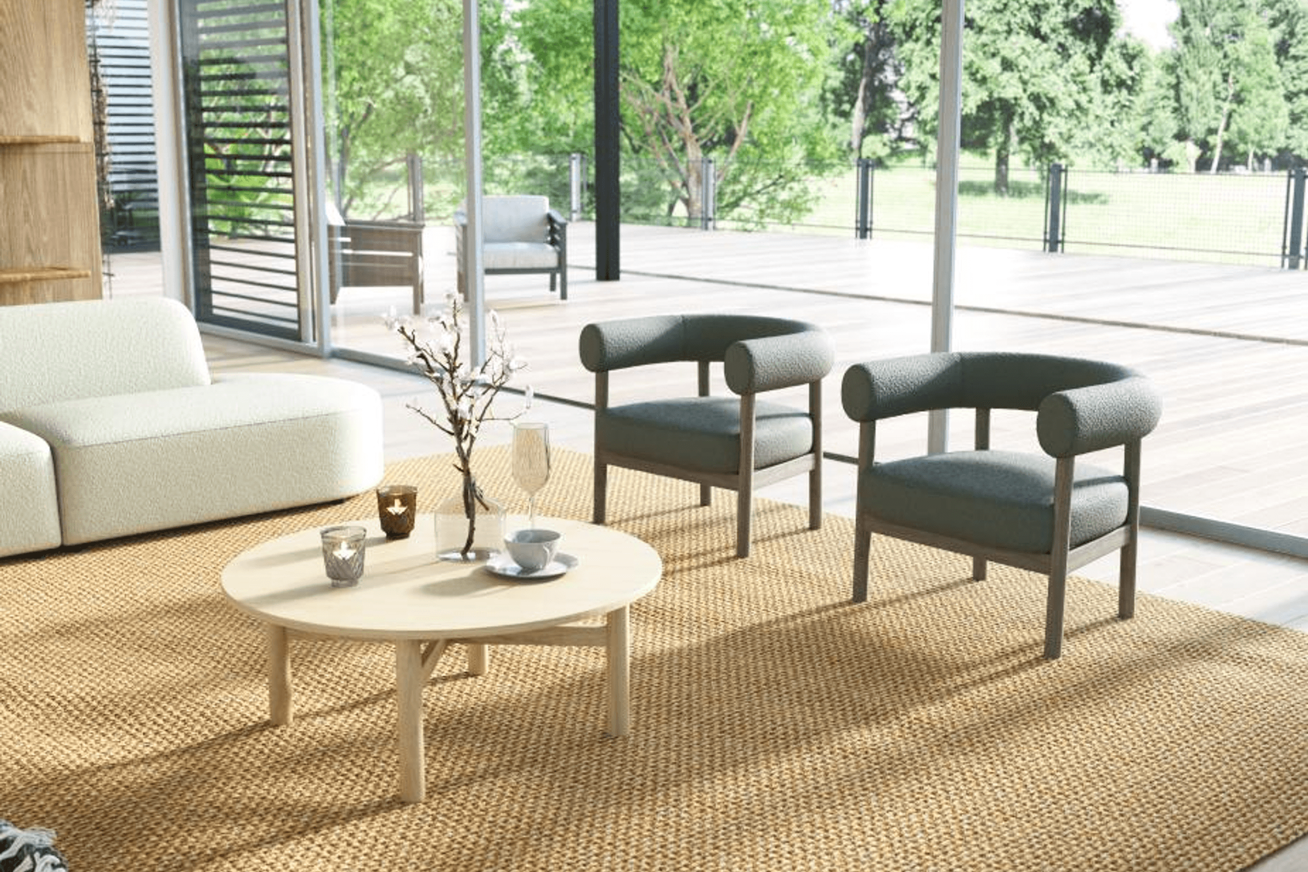 Marlowe Occasional Chair - Smoked Oak Legs
