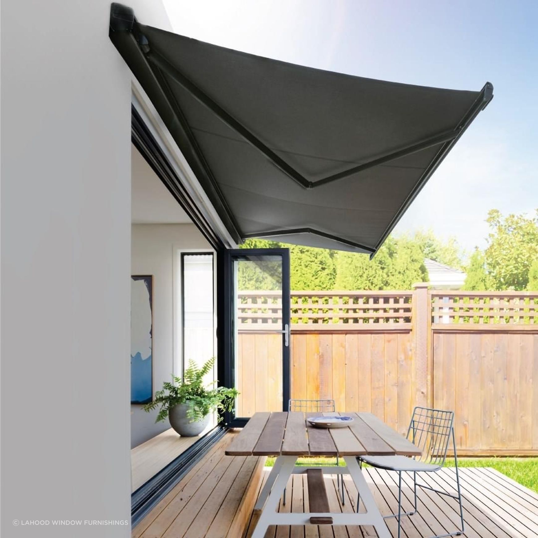 Luxaflex Folding Arm Awnings from Lahood