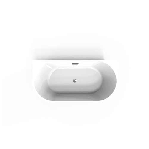 Unika Round Back To Wall W/Overflow Bath Tub