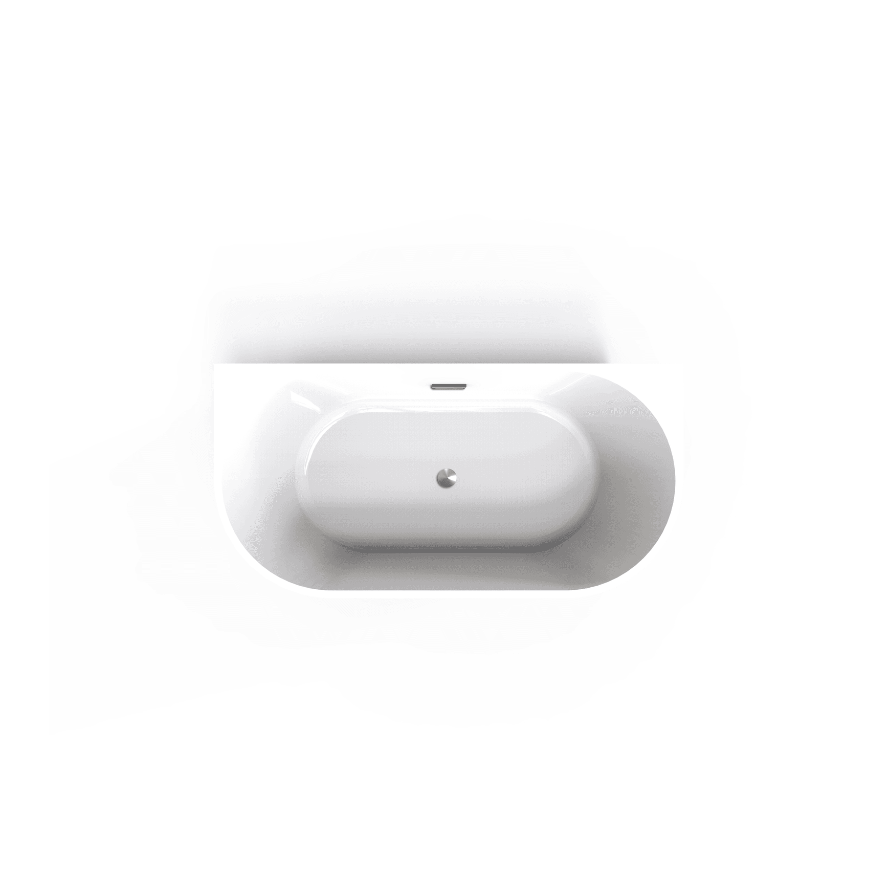 Unika Round Back To Wall W/Overflow Bath Tub