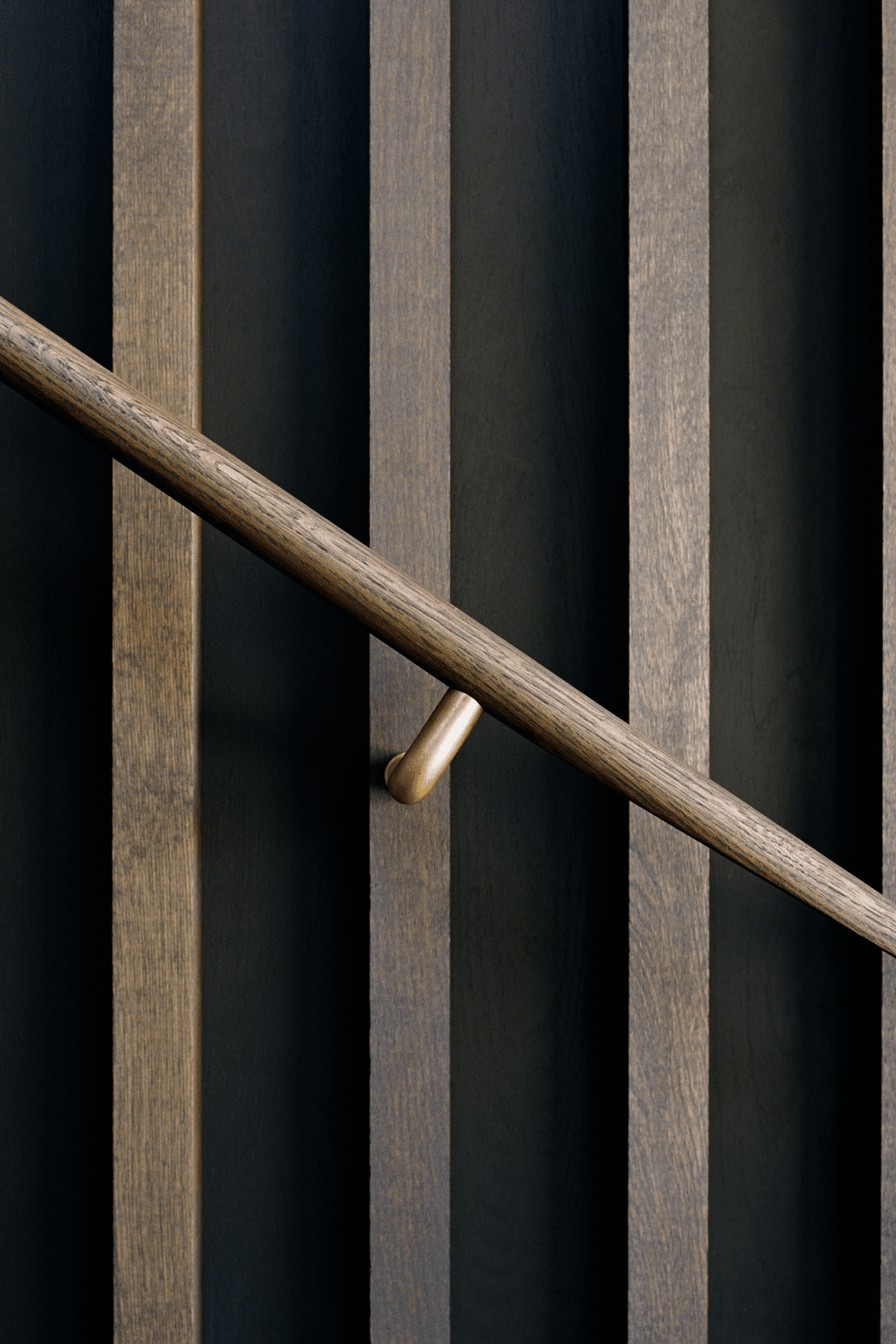 HB590 Plain Solid Bronze Stair Rail Bracket for Handrails