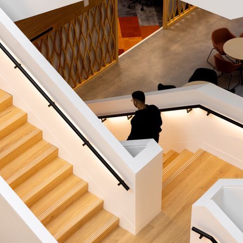 HB525 Stair Rail Bracket with Wiring Capability for Handrails