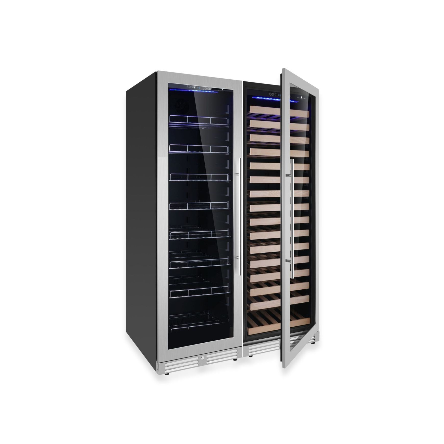 1800mm High Upright Wine & Beverage Refrigerator Combo