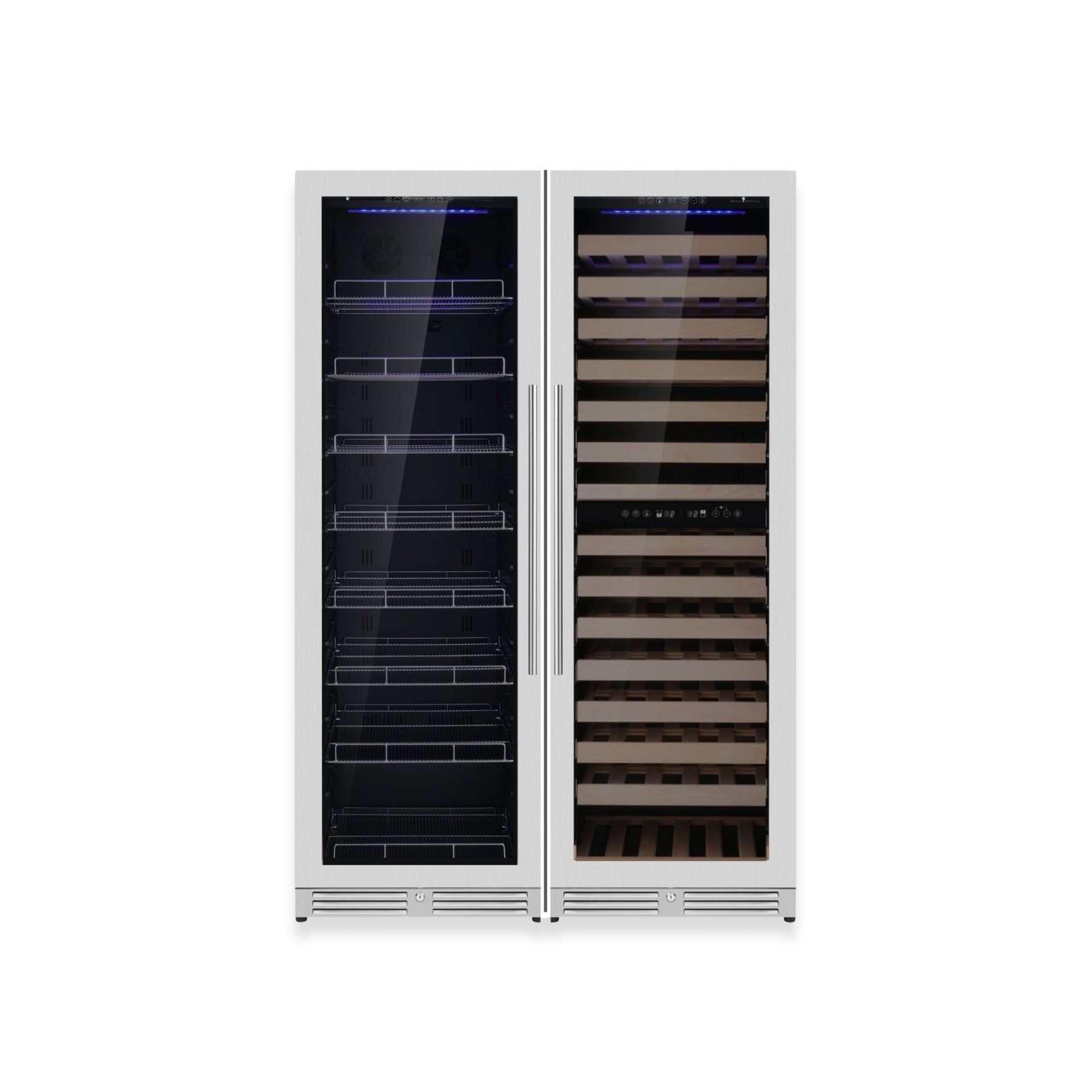 1800mm High Upright Wine & Beverage Fridge - 3 Zones