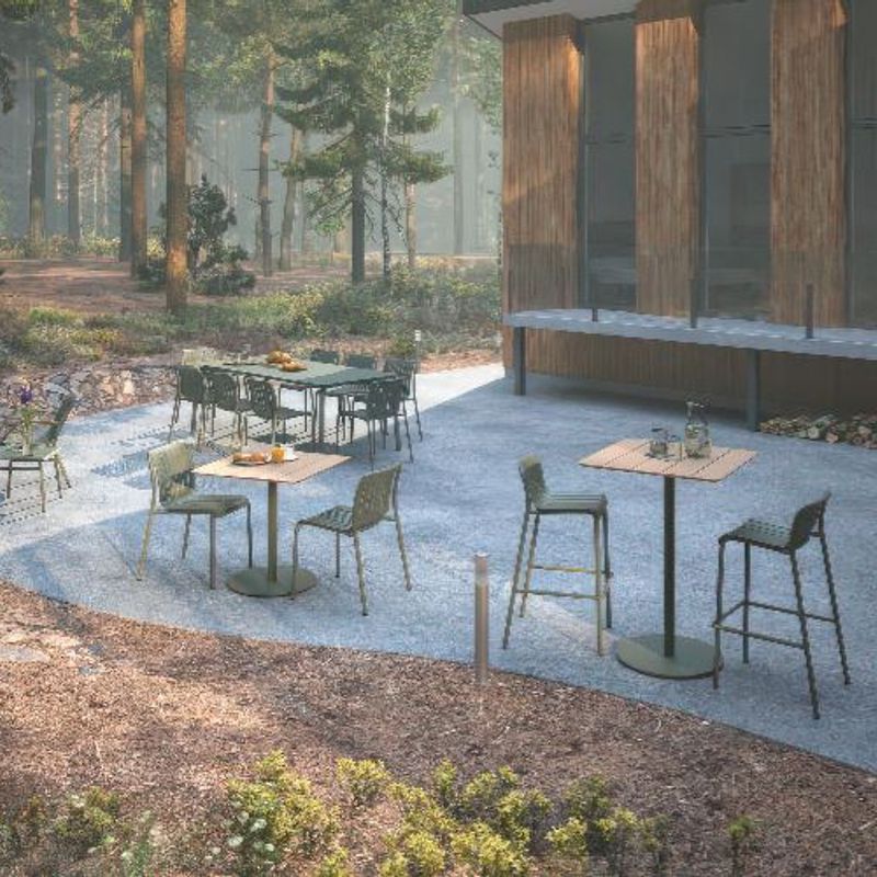 Roku Outdoor High Bar Teak Table