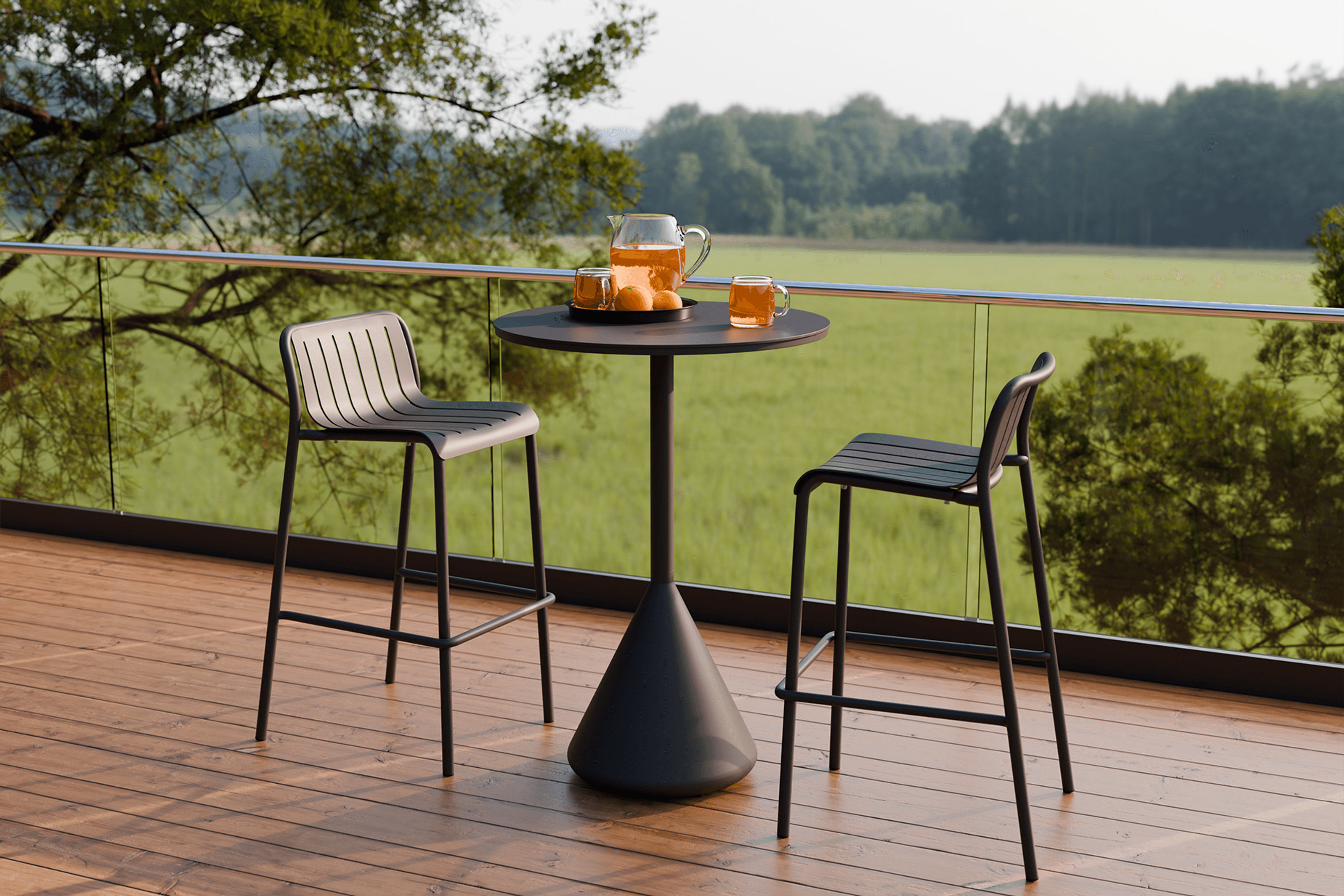Kora High Bar Table Aluminium - Outdoor