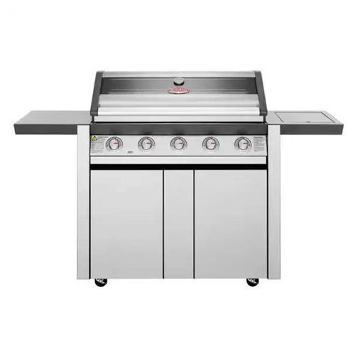 BeefEater 1600 Series 5 Burner BBQ & Trolley with Side Burner - Stainless Steel