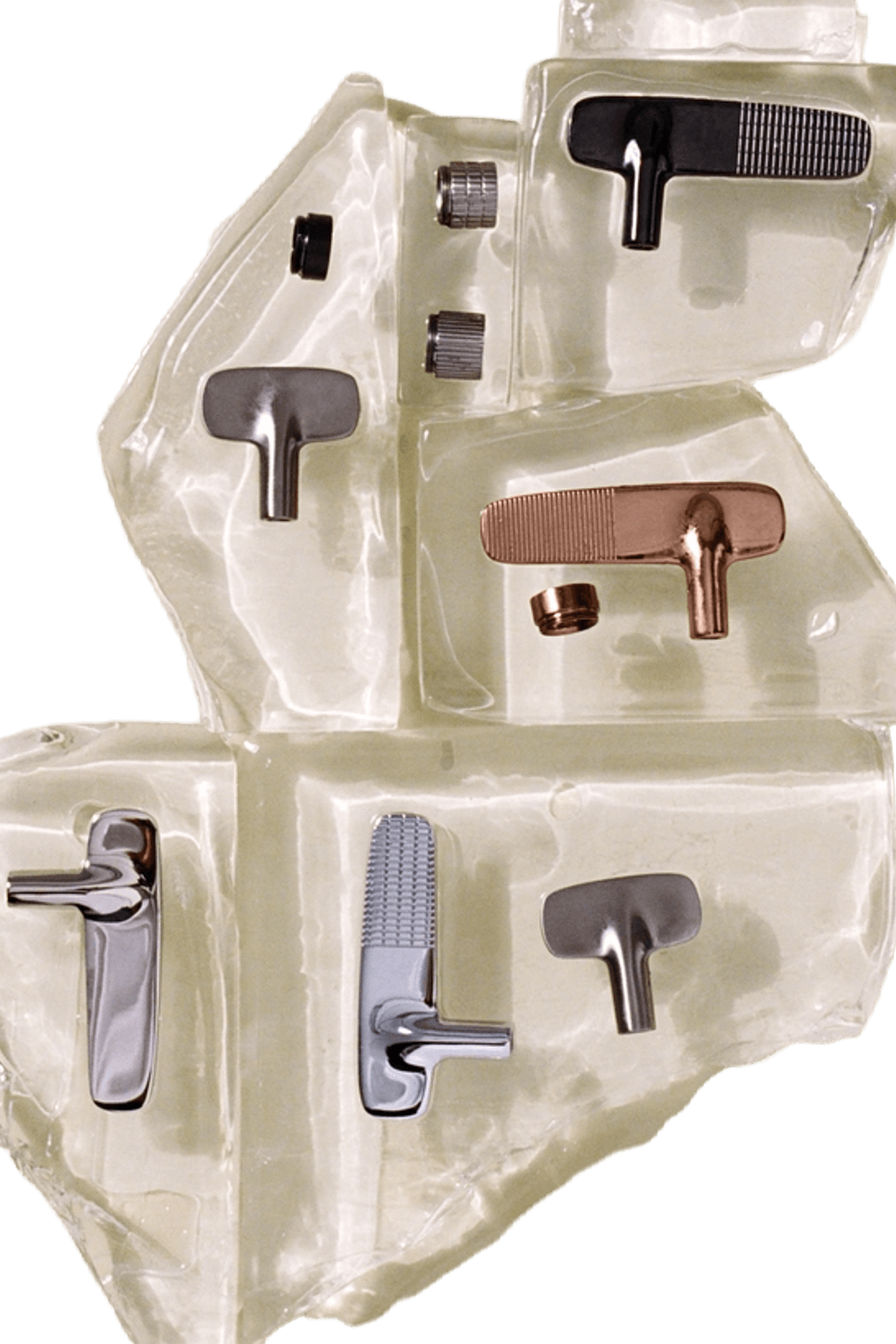 Veloce 3th Deck Mounted Basin Mixer Gooseneck Spout