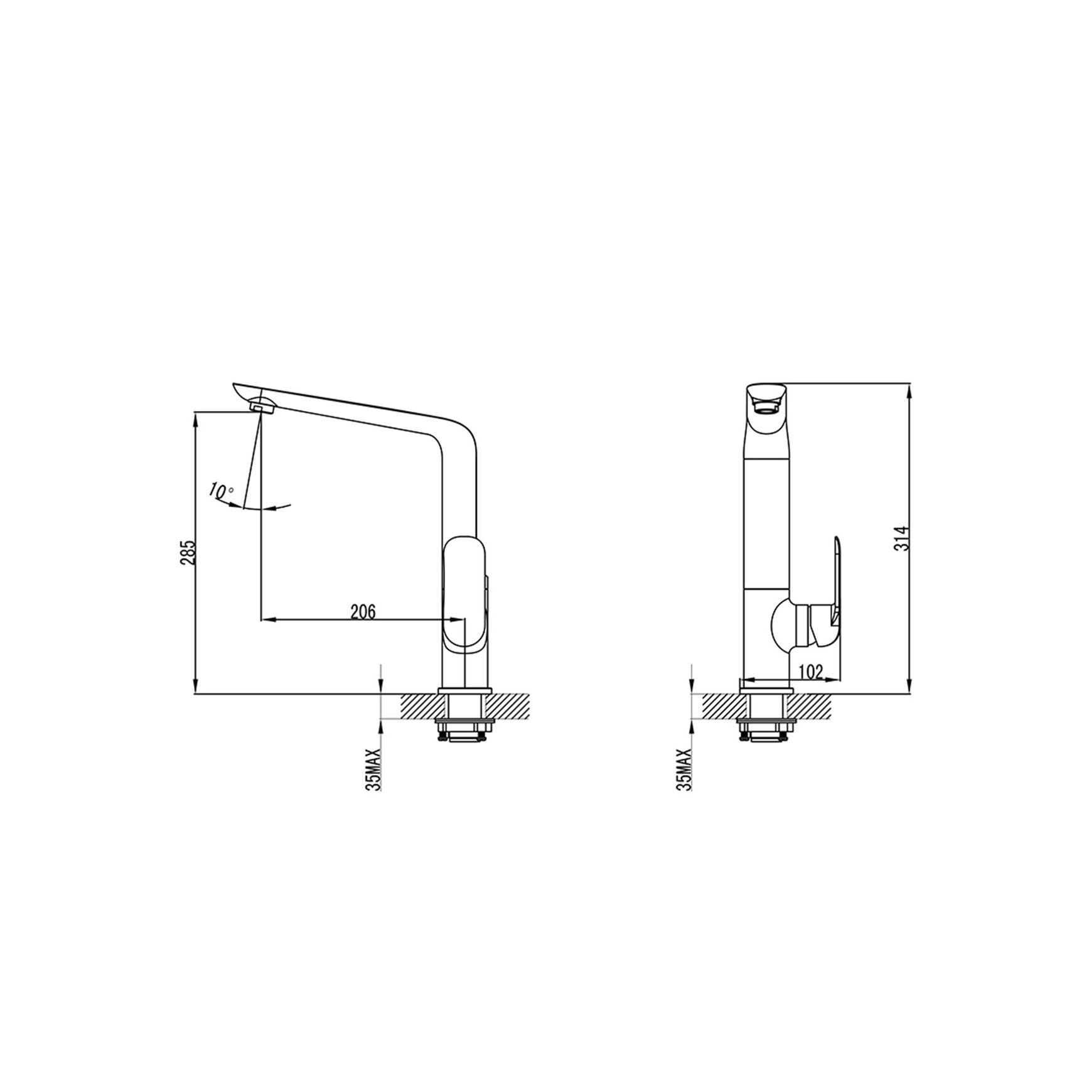 Unika Kara Sink Mixer