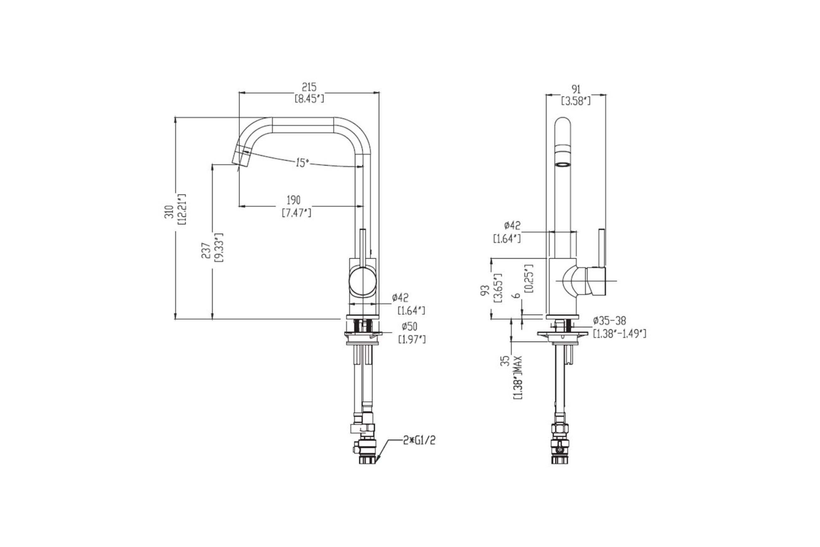 Elementi | Uno Tapware & Mixers