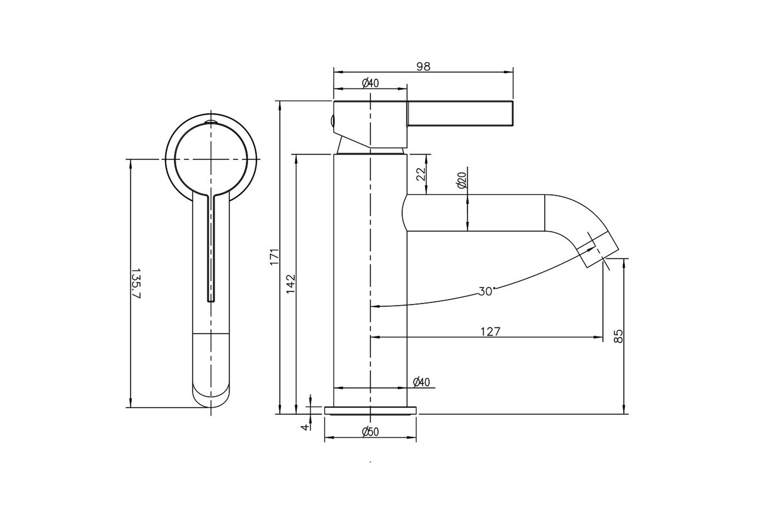 Due [dù·e] Stainless Steel Tapware