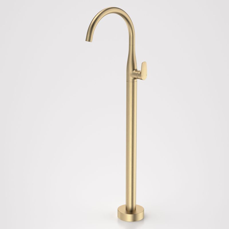 Contura II Freestanding Bath Filler | Brushed Brass
