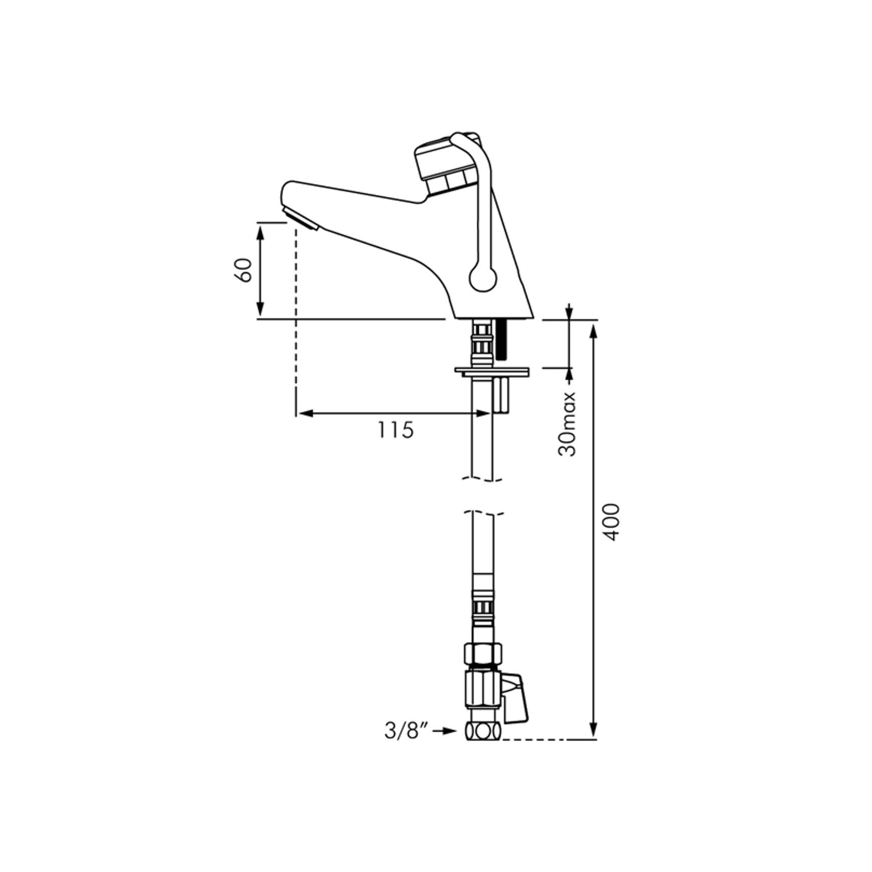 Delabie Tempomix 2 Time Flow Mixer