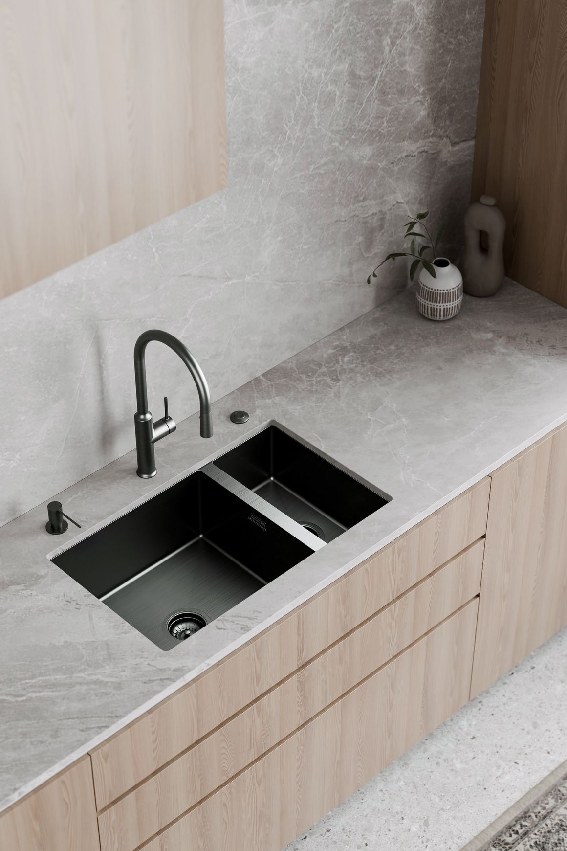 Nature Piper Pull Down Sink Mixer | Textured Handle