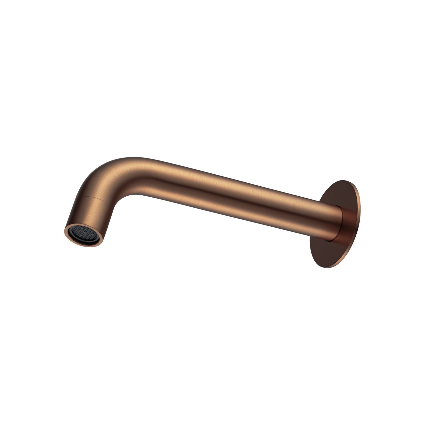 Lucid Pin Wall Spout Brushed Copper