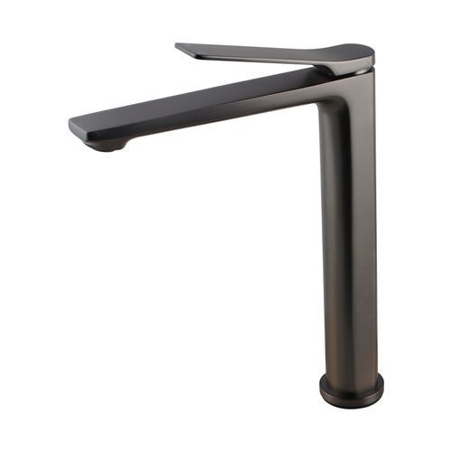 Rushy Tall Basin Mixer Gun Metal Grey
