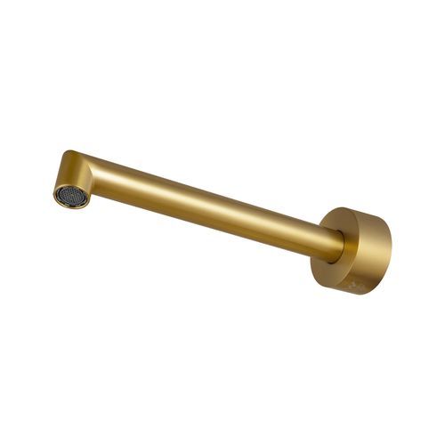 Caddence Wall Spout Brushed Brass