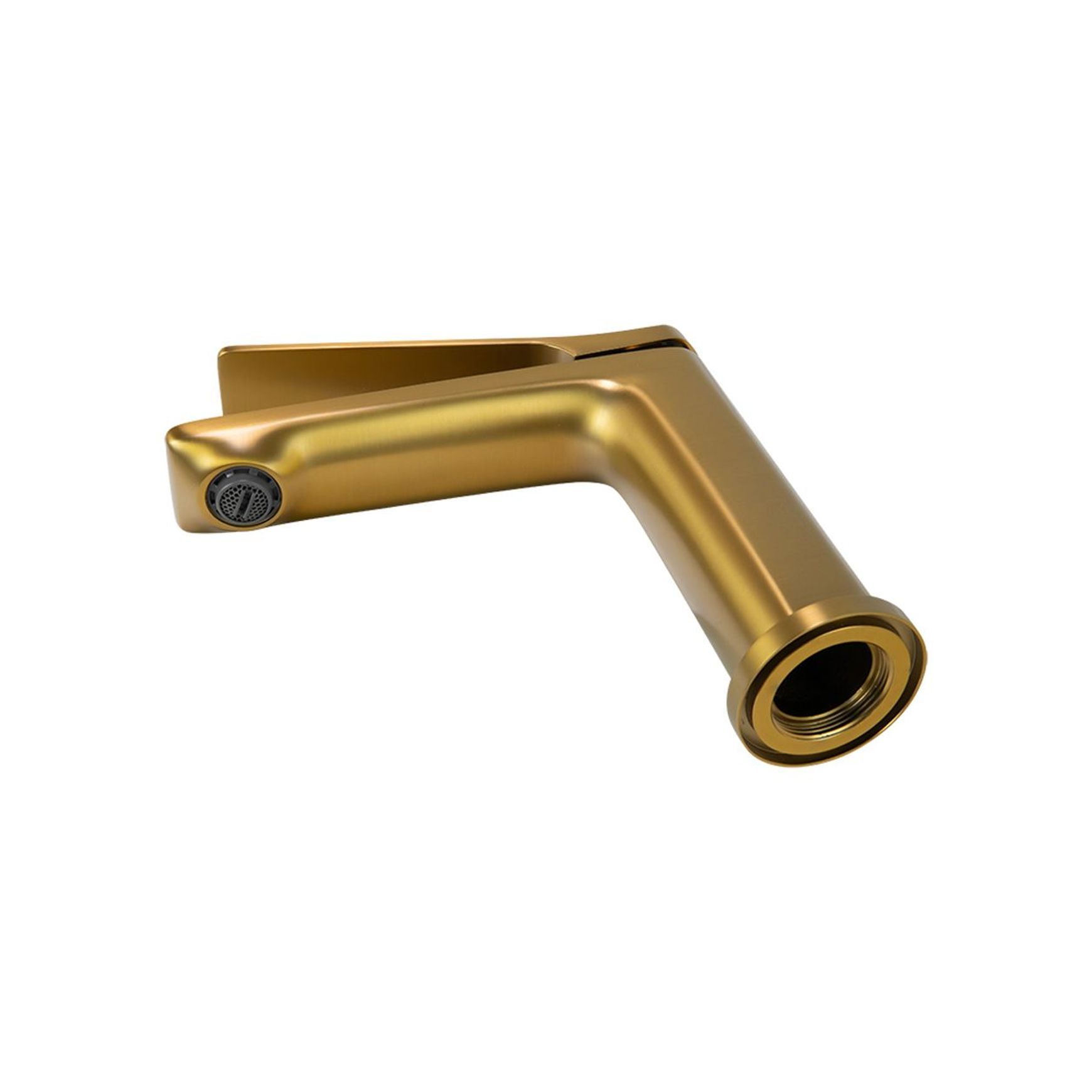 Rushy Basin Mixer Brushed Brass