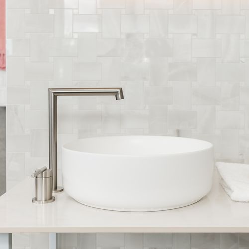 Caddence Split Type Basin Mixer Brushed Nickel