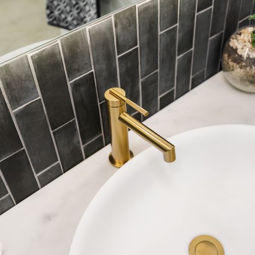 Caddence Basin Mixer Brushed Brass