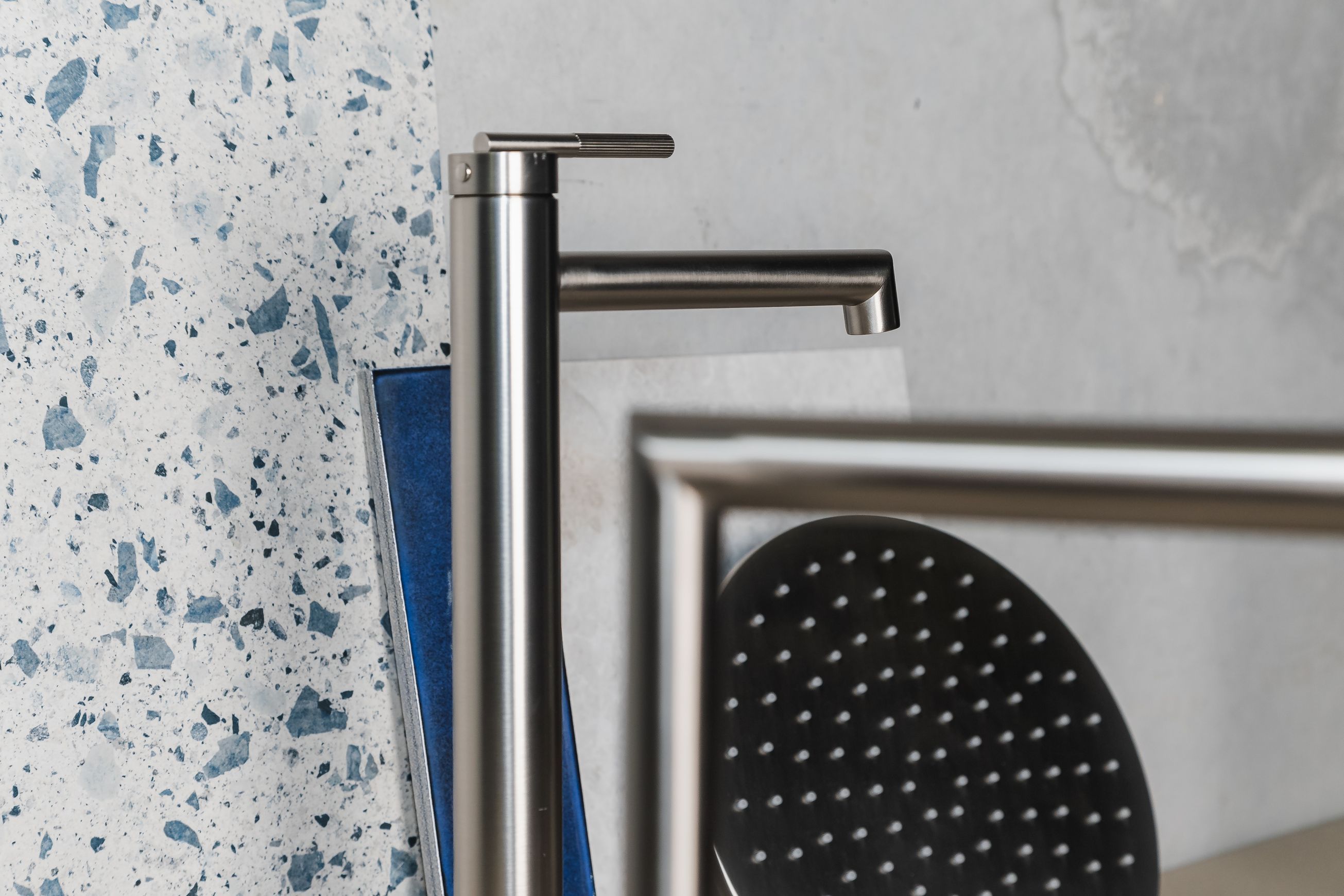 Caddence Tall Basin Mixer Brushed Nickel