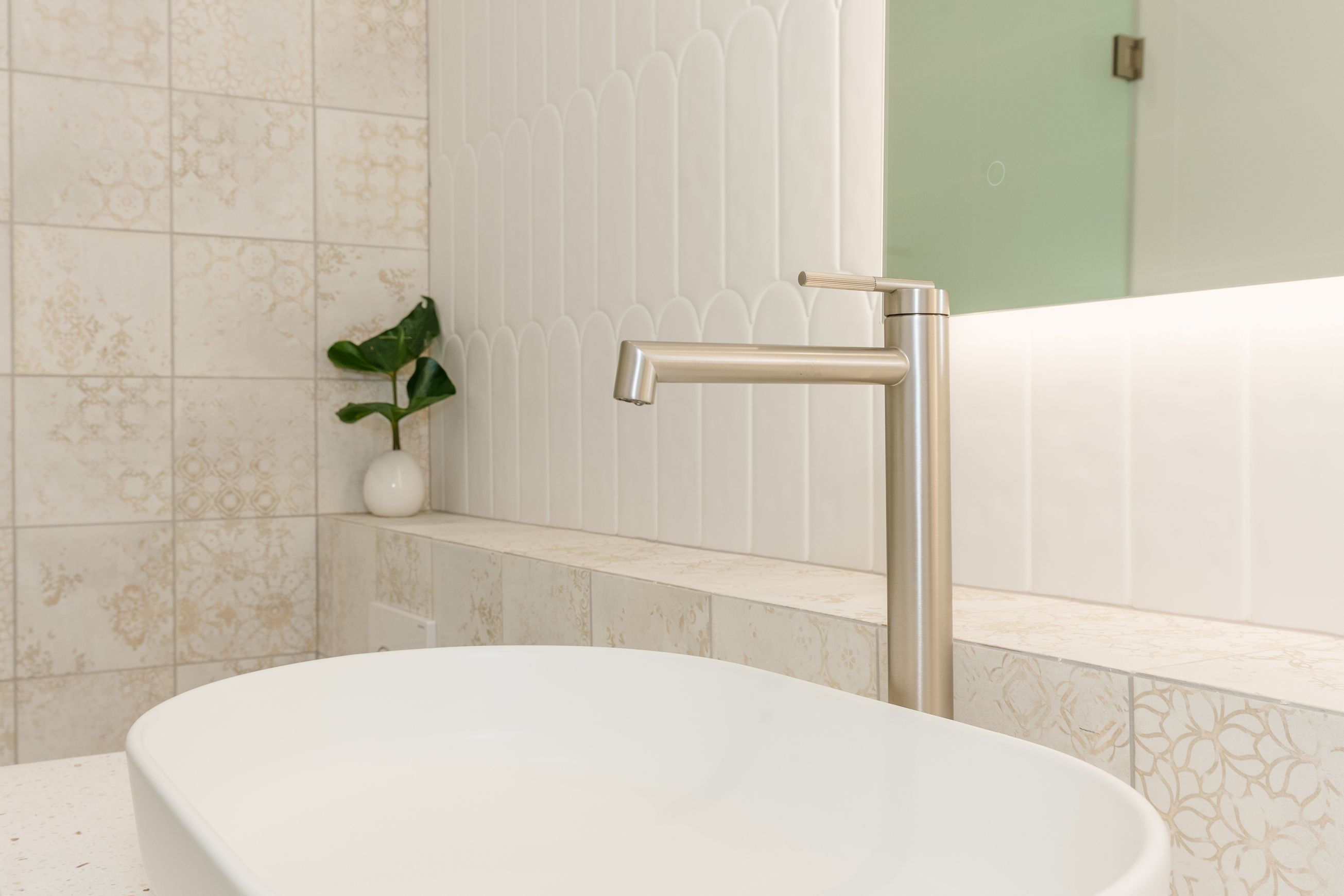 Caddence Tall Basin Mixer Brushed Nickel