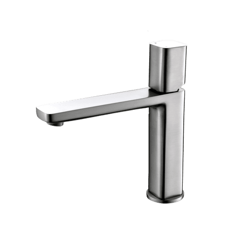 Cube Standard Basin Mixer Brushed Nickel