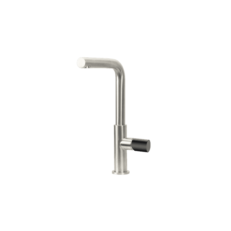 Urban Minimalist Mixer Brushed Stainless Black Handle