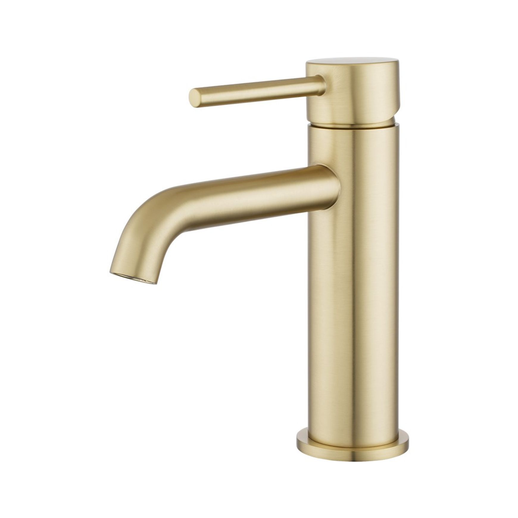 Lucid Pin Basin Mixer Light Brushed Brass