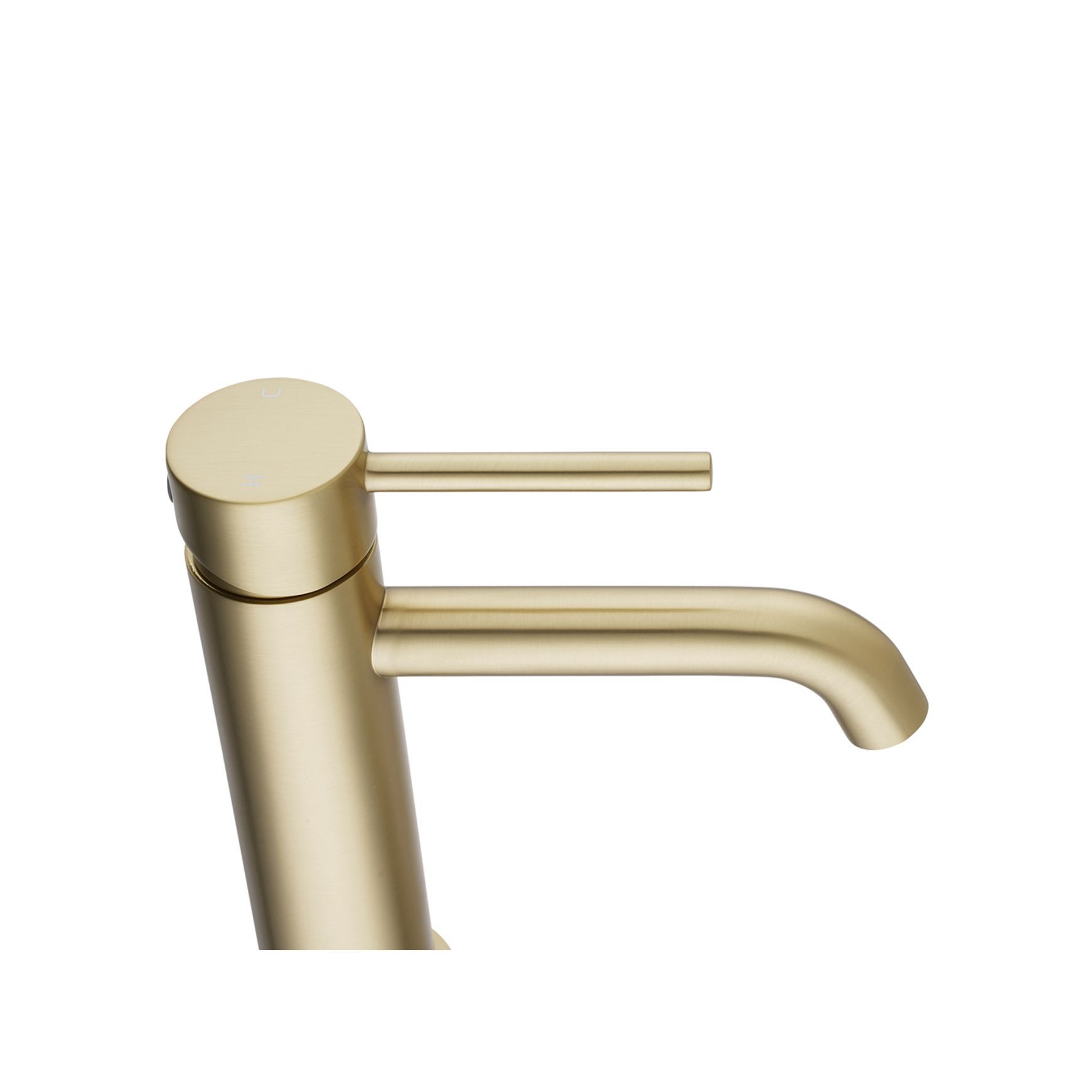Lucid Pin Basin Mixer Light Brushed Brass